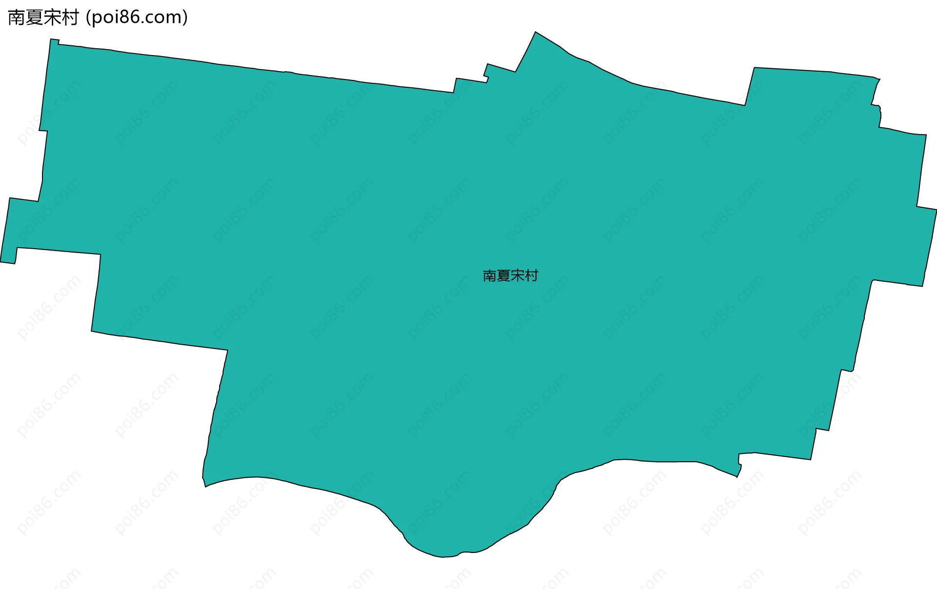 南夏宋村边界地图