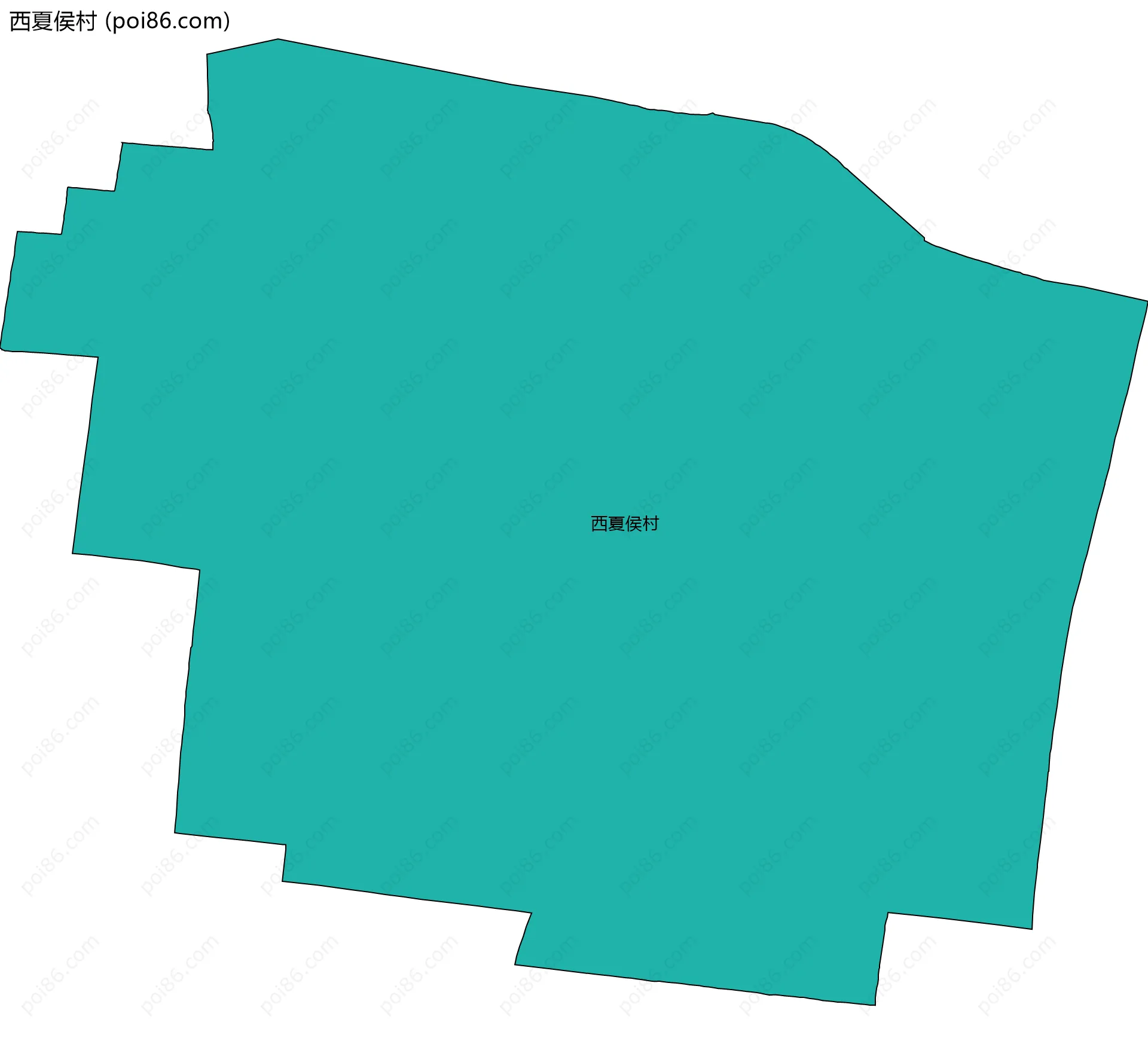 西夏侯村边界地图