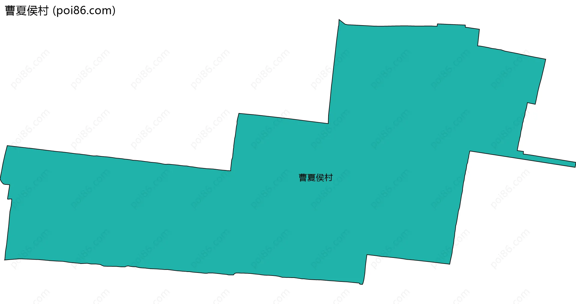 曹夏侯村边界地图