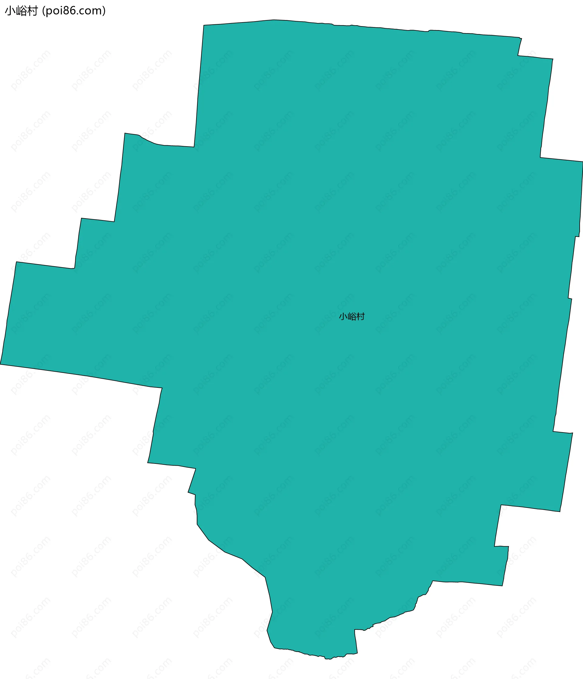 小峪村边界地图