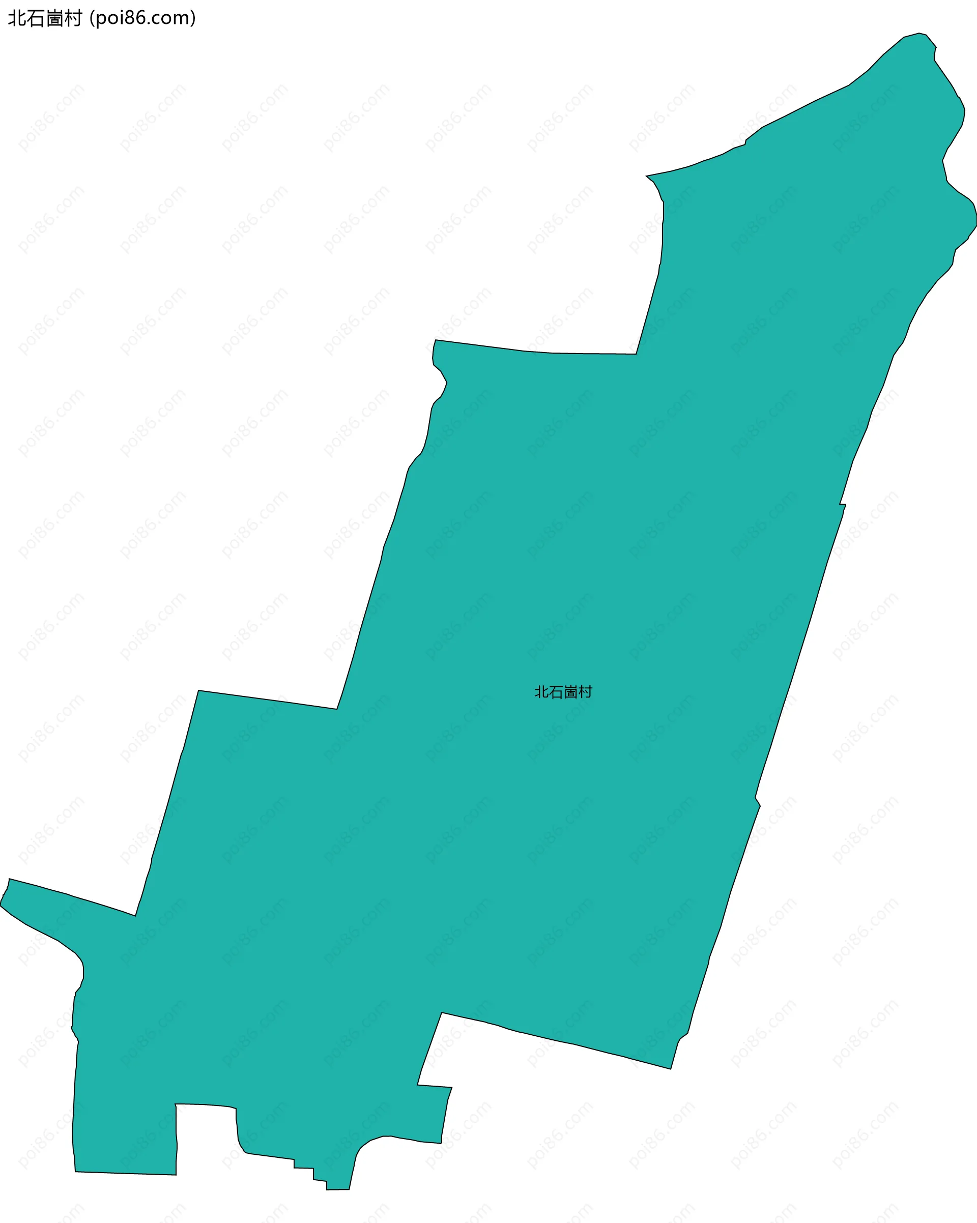 北石崮村边界地图
