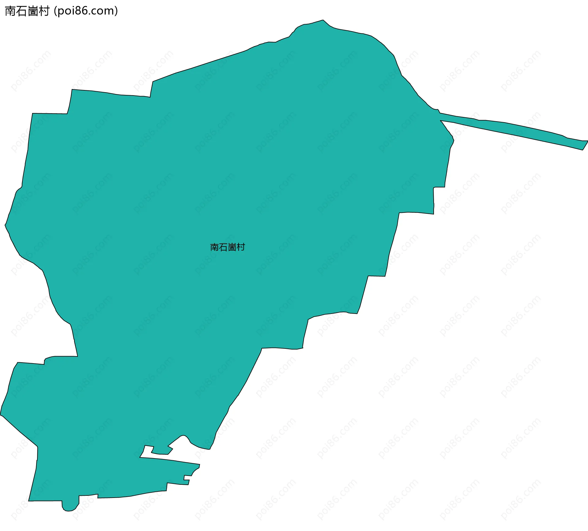 南石崮村边界地图