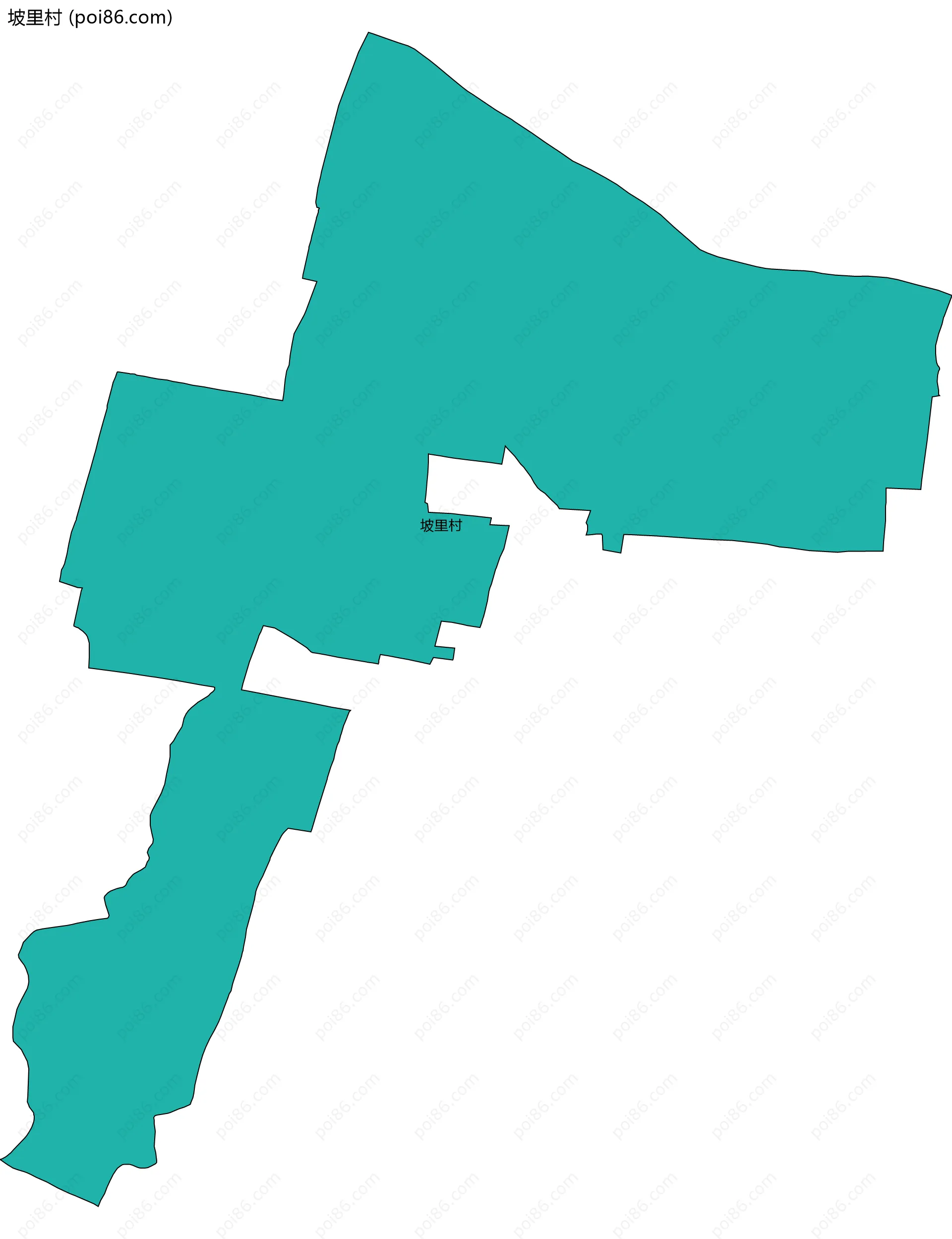 坡里村边界地图