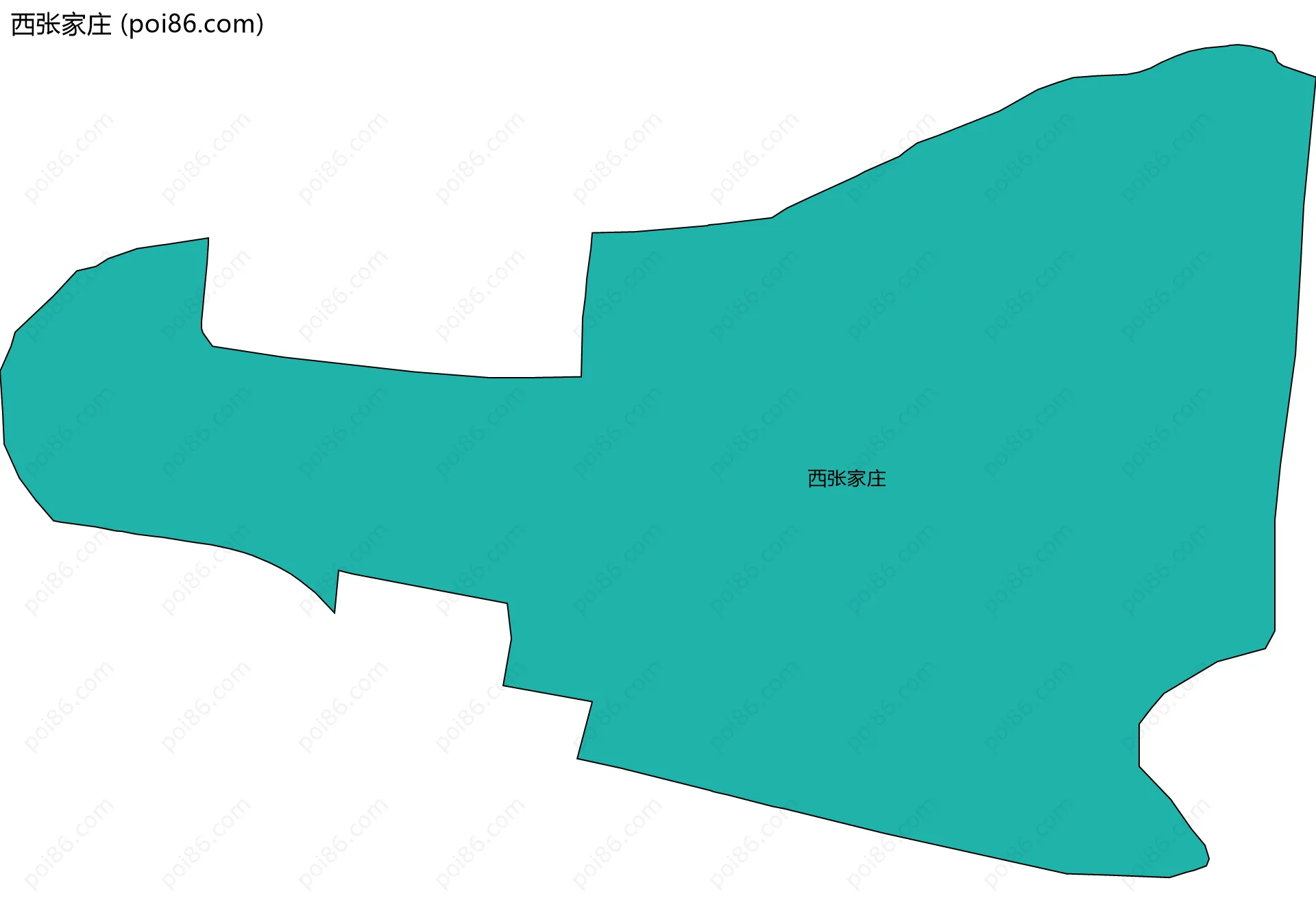 西张家庄边界地图