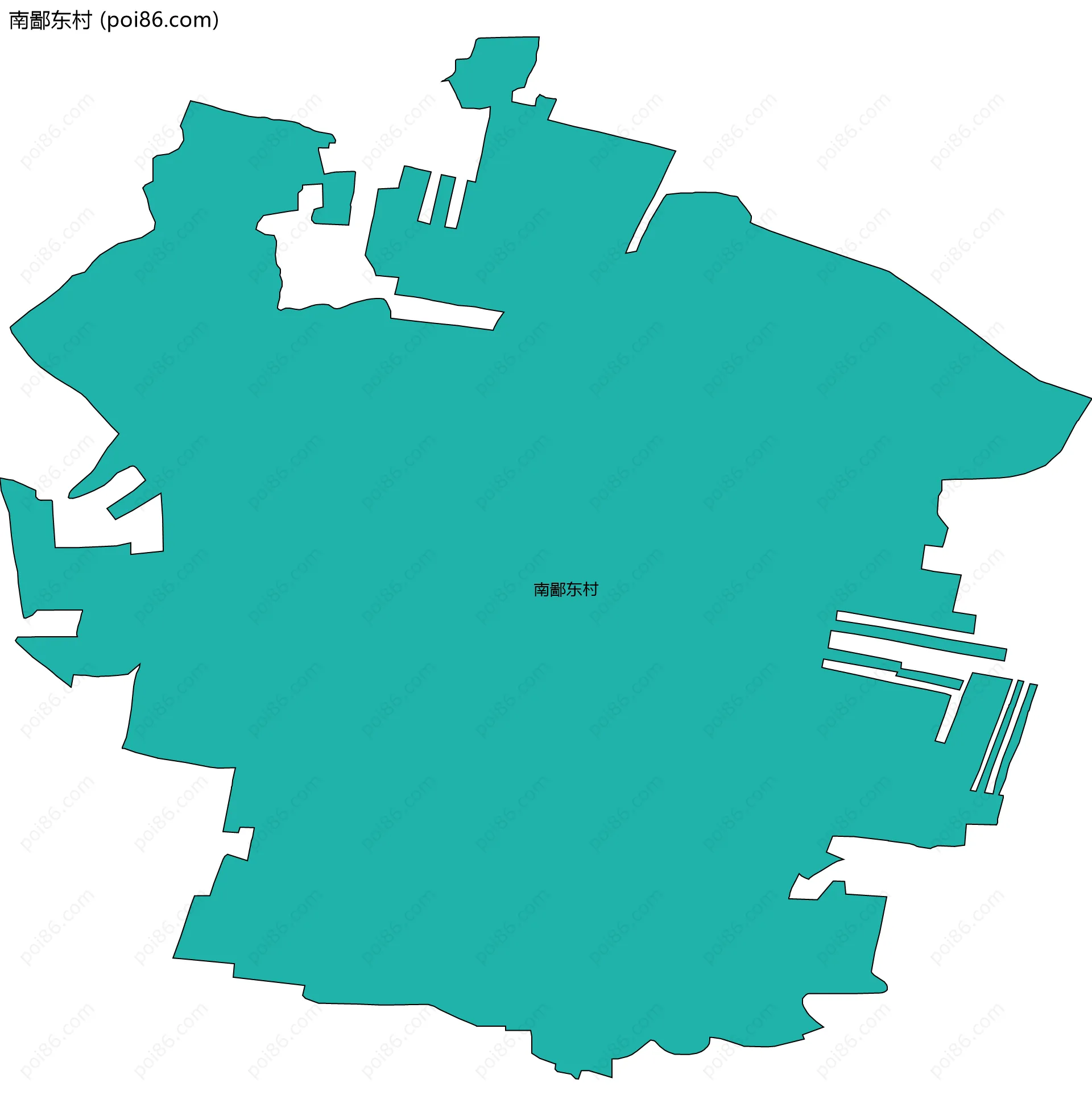 南鄙东村边界地图