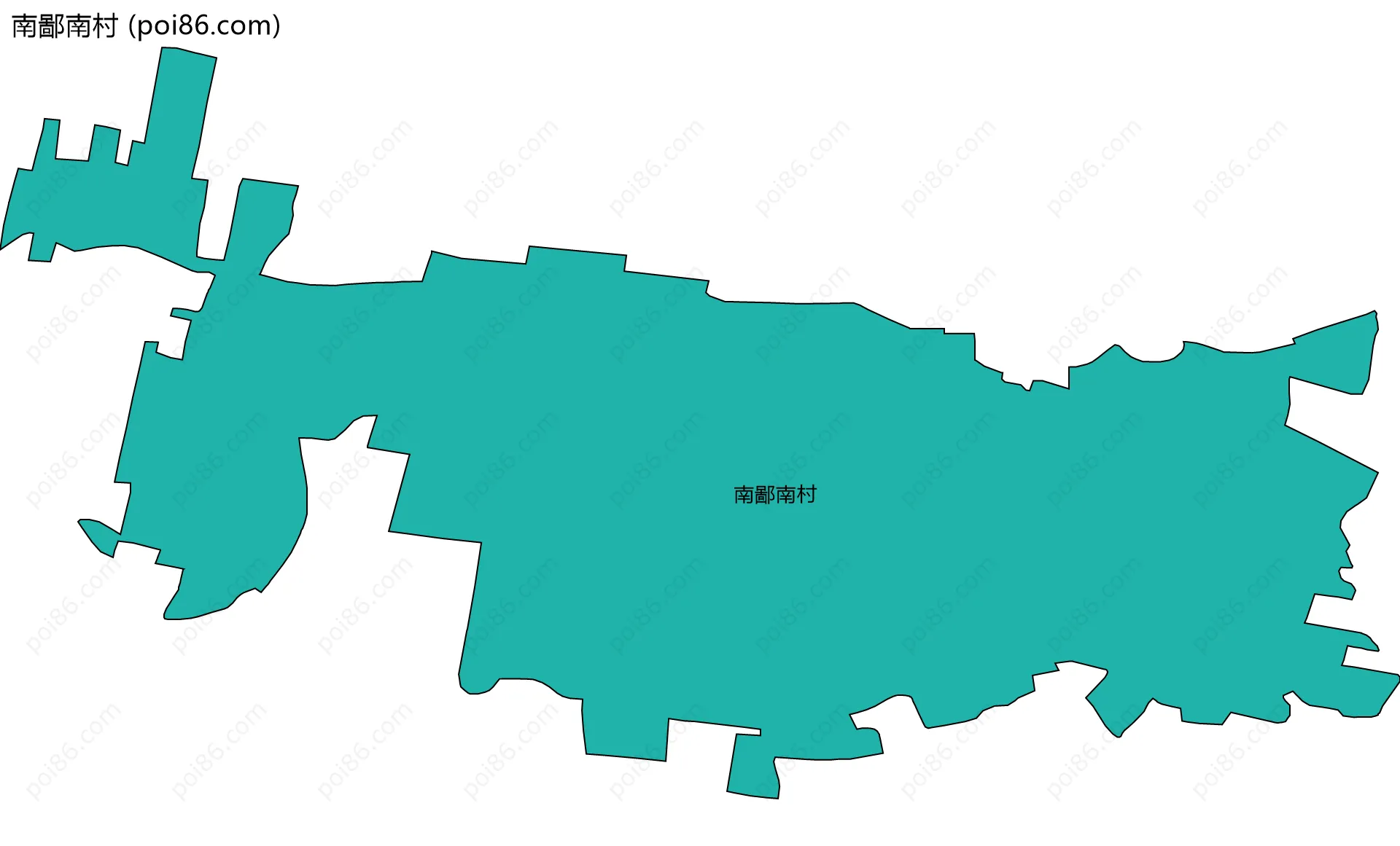 南鄙南村边界地图