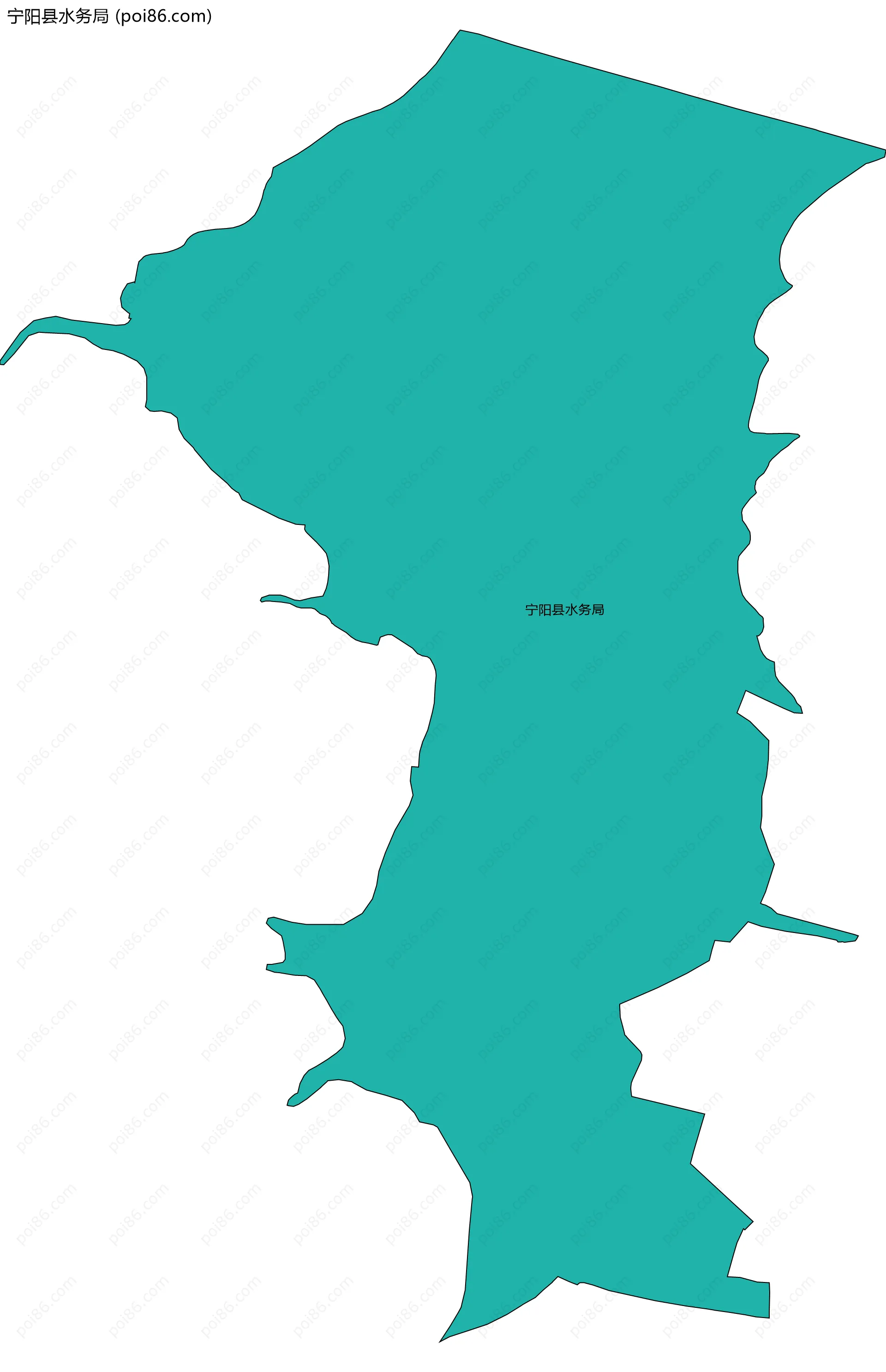 宁阳县水务局边界地图