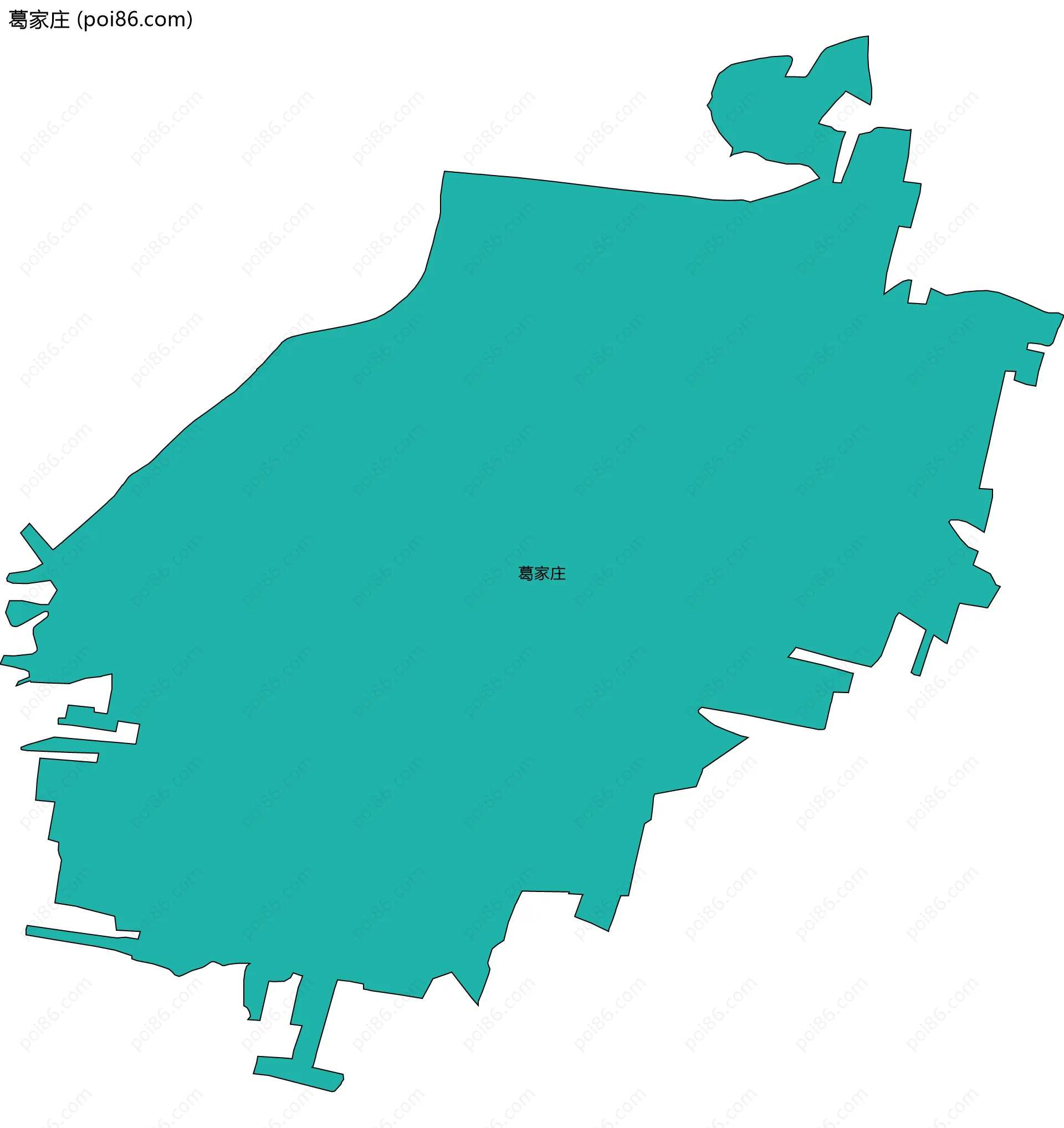葛家庄边界地图