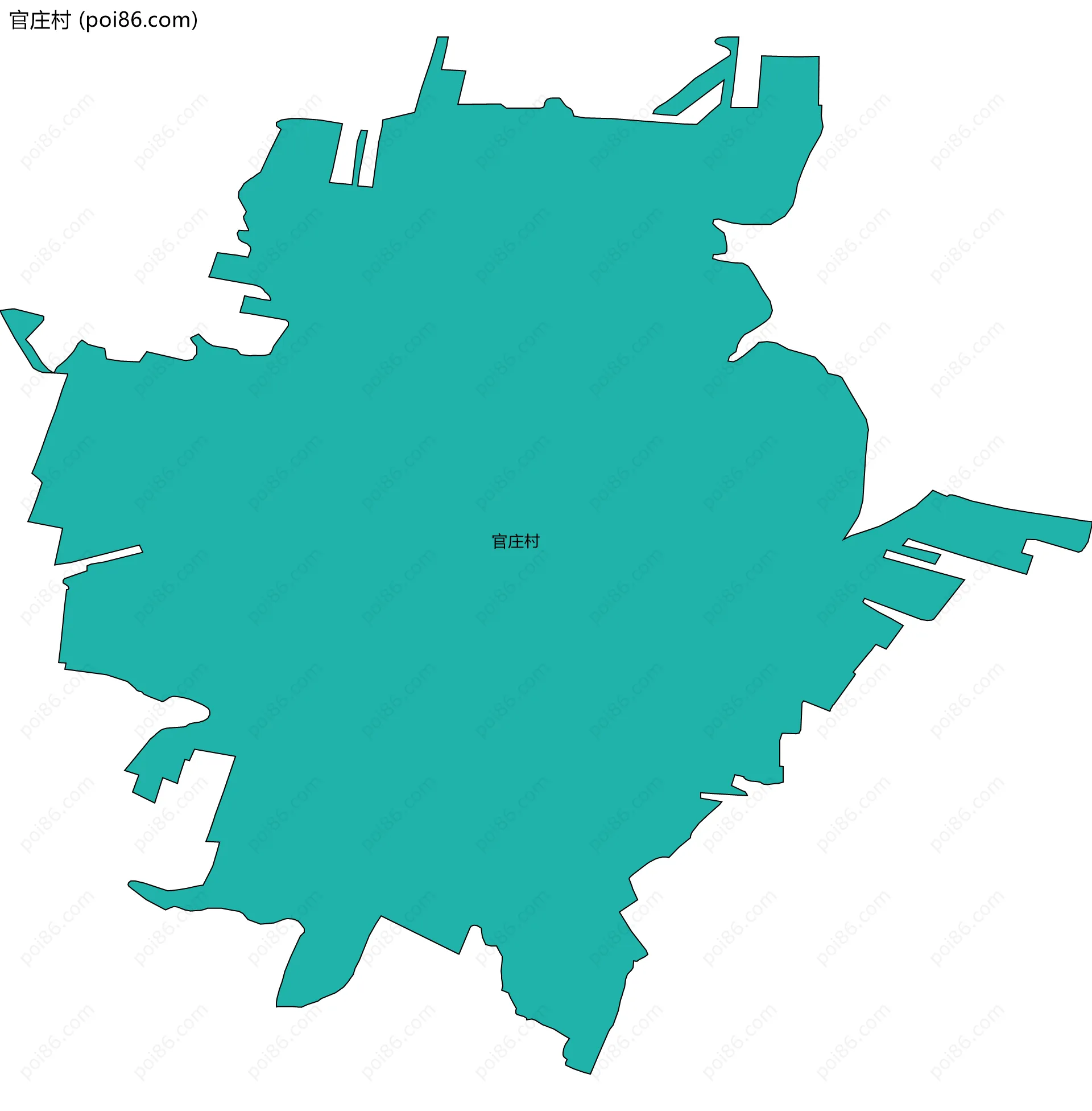 官庄村边界地图