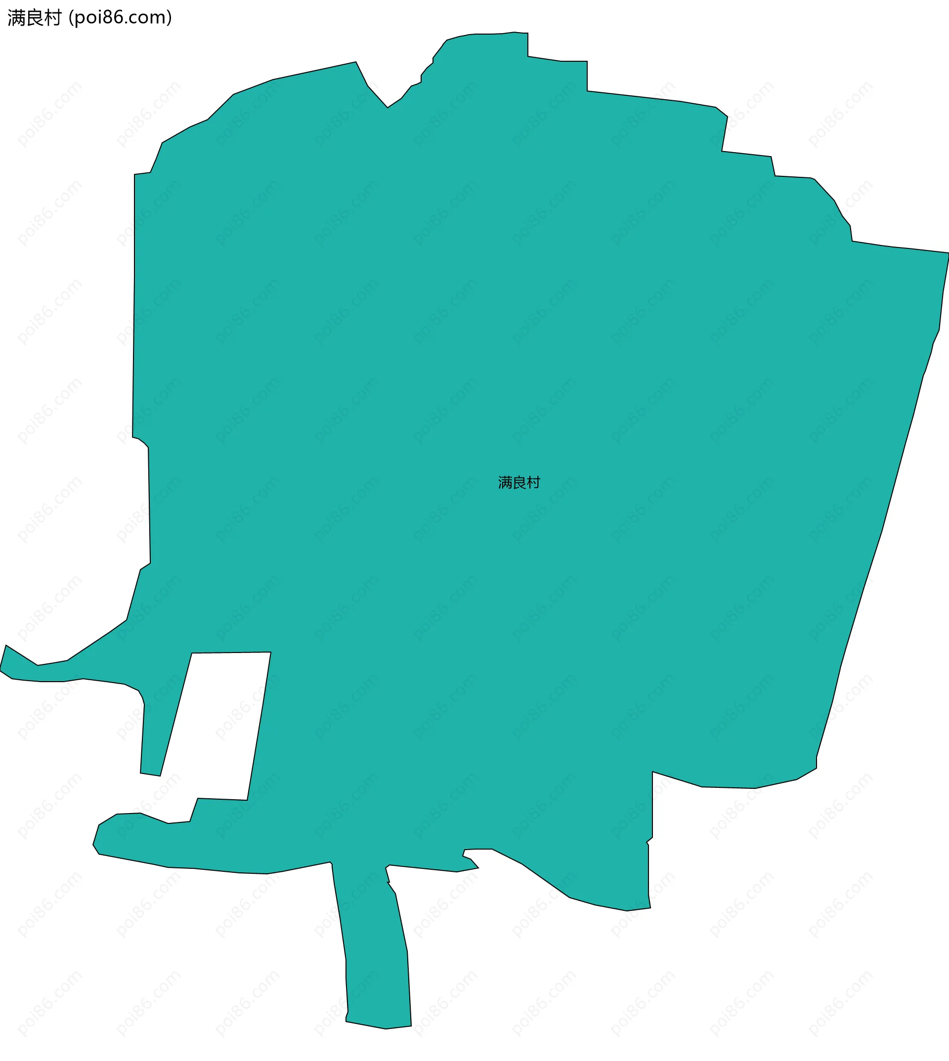 满良村边界地图