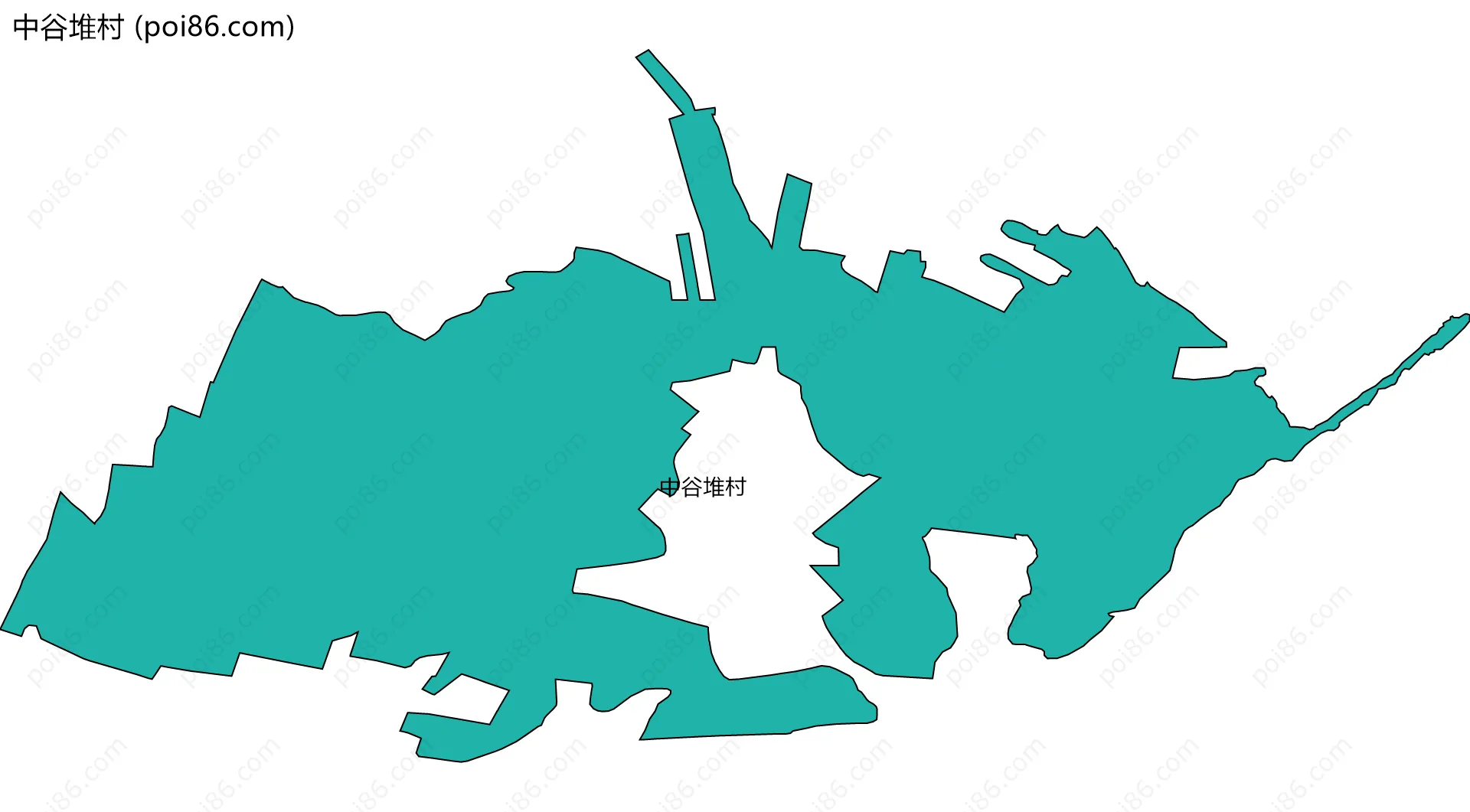 中谷堆村边界地图