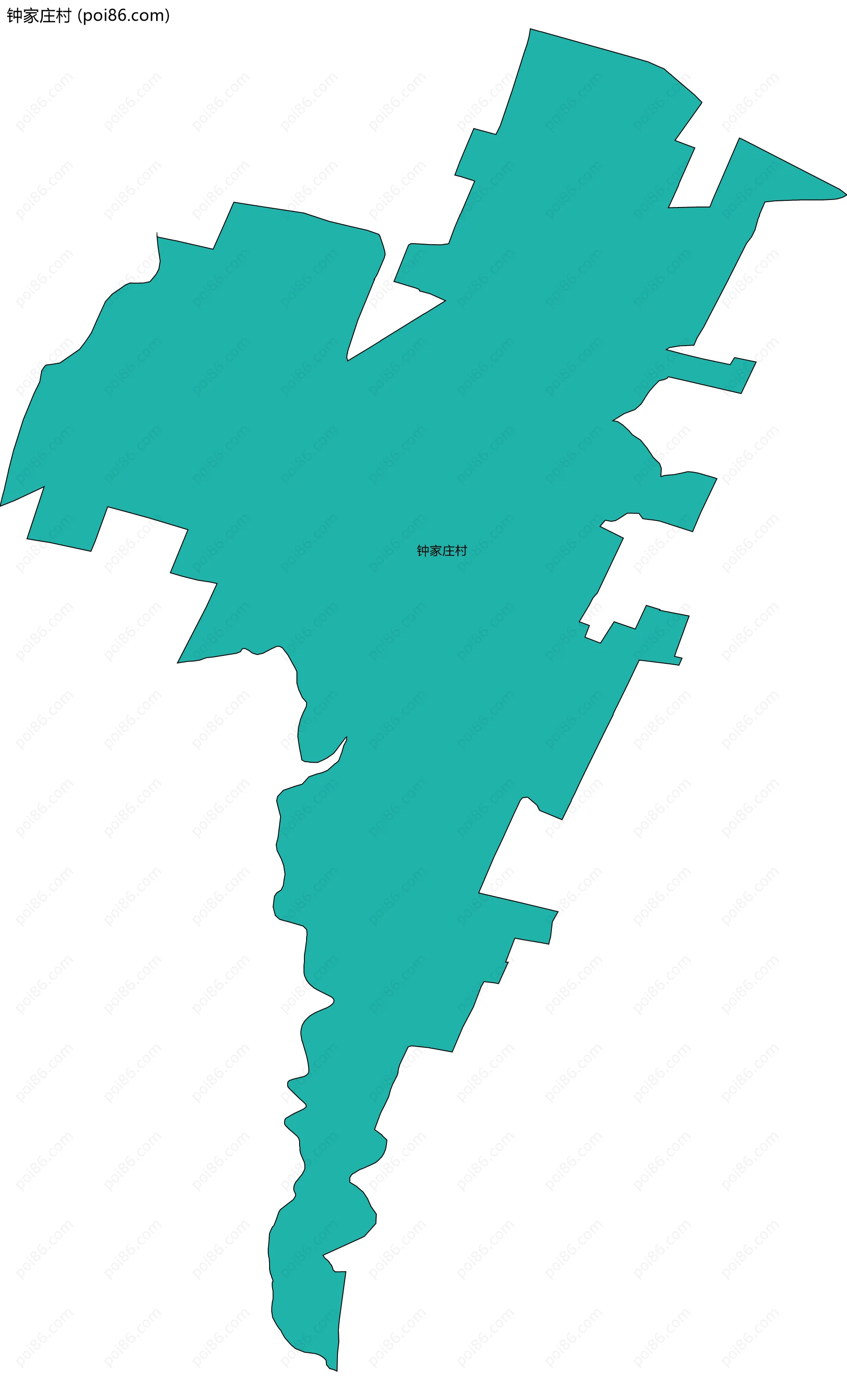 钟家庄村边界地图