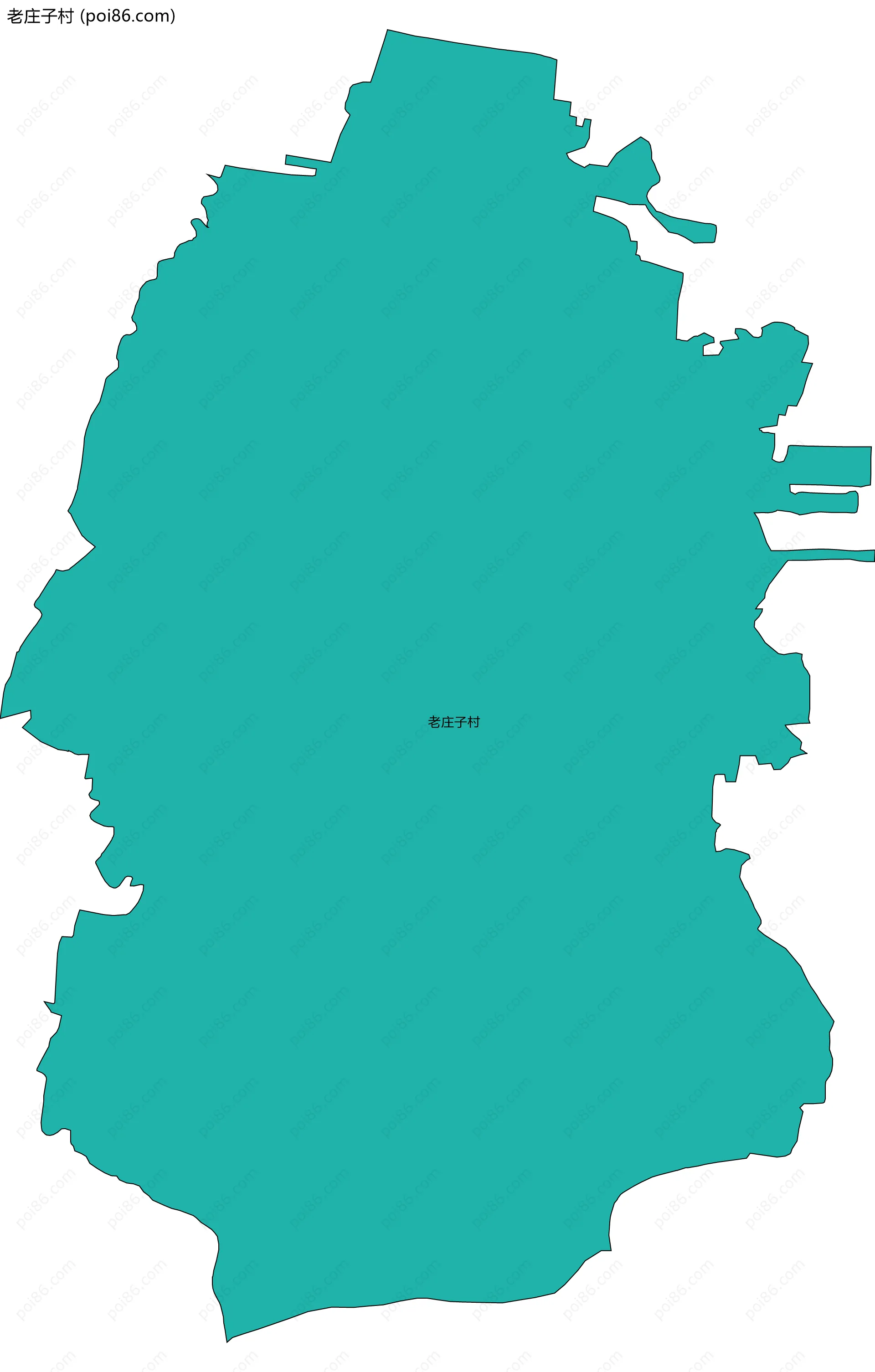 老庄子村边界地图