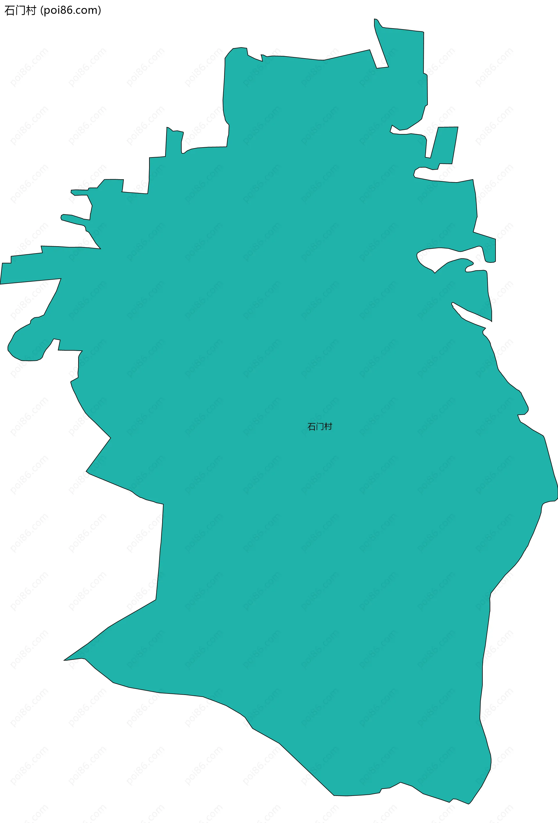 石门村边界地图