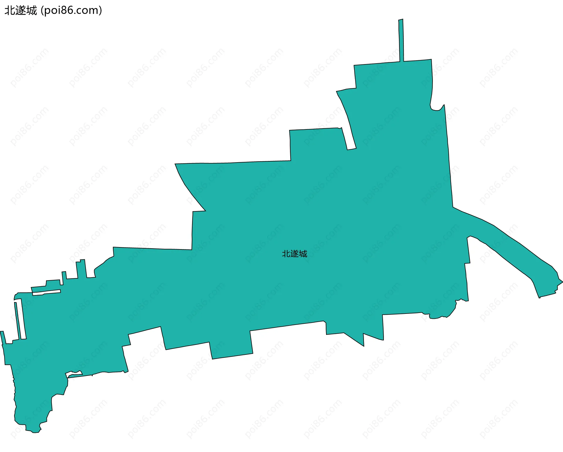 北遂城边界地图
