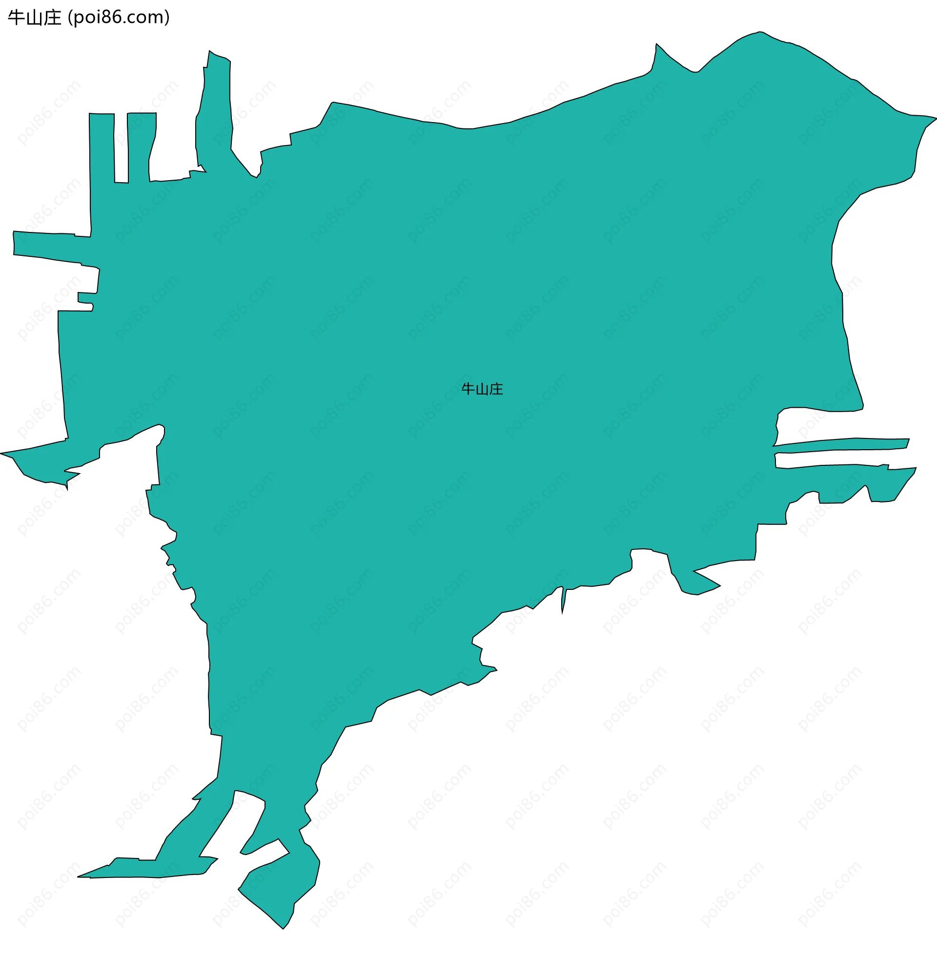 牛山庄边界地图