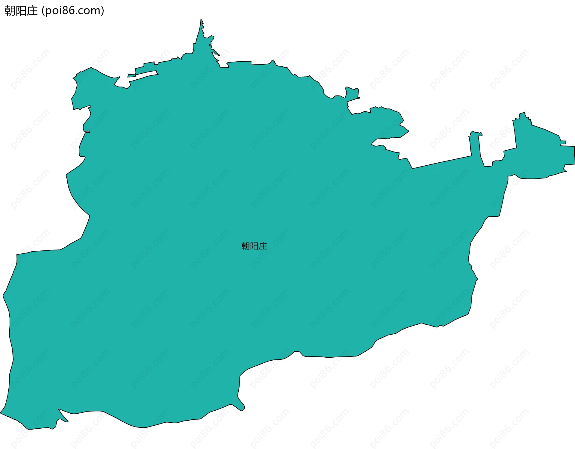 朝阳庄边界地图