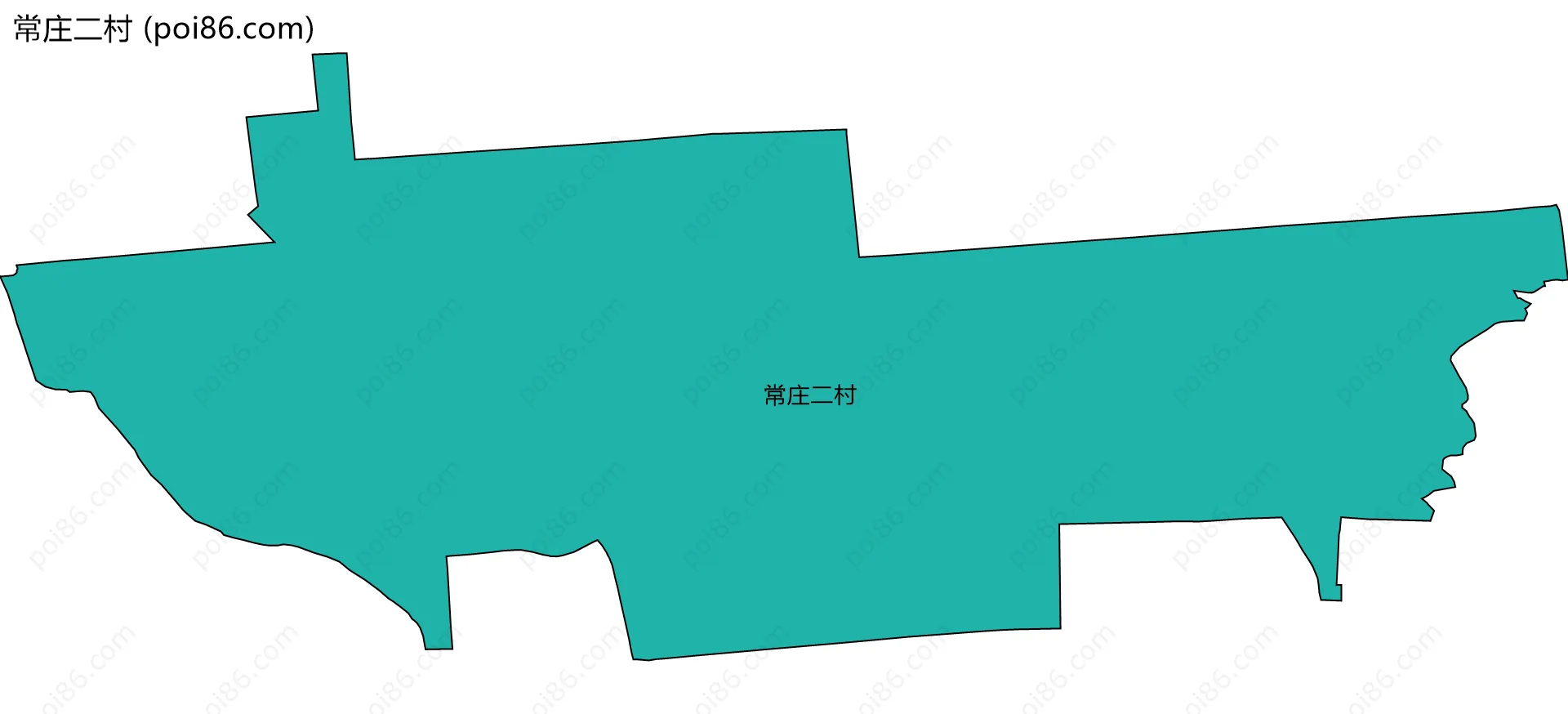 常庄二村边界地图