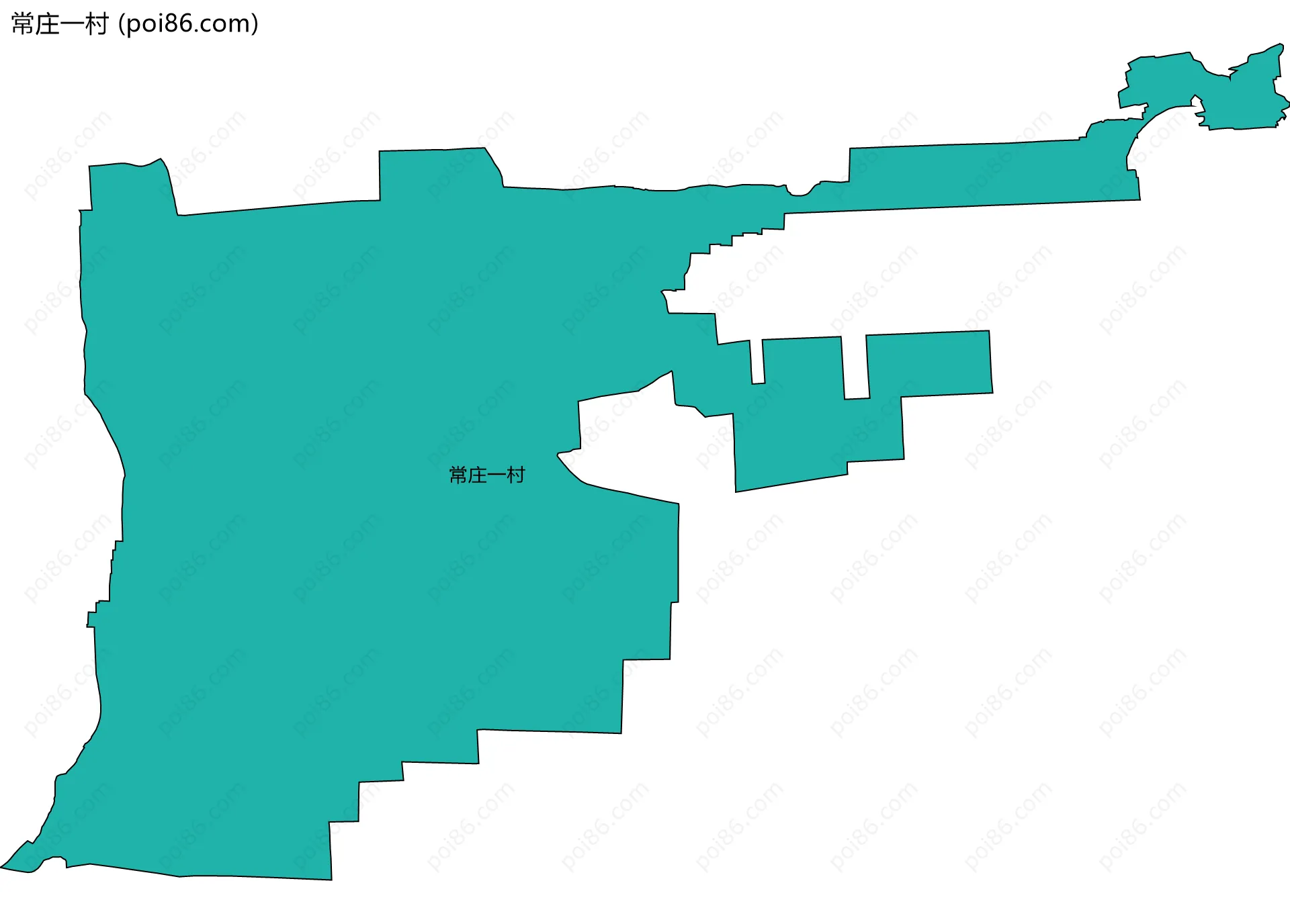 常庄一村边界地图