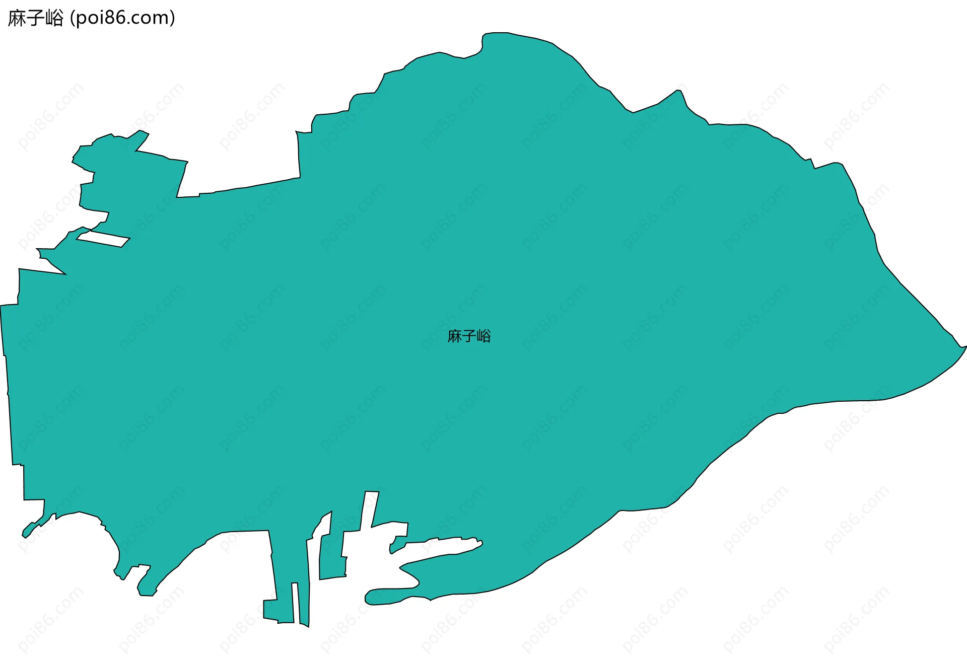 麻子峪边界地图