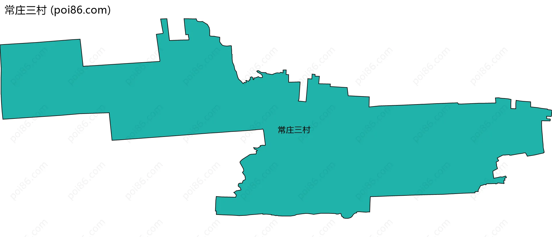 常庄三村边界地图