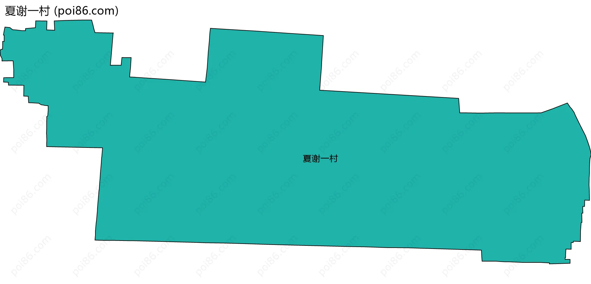 夏谢一村边界地图