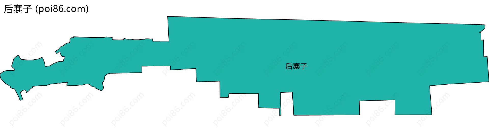 后寨子边界地图