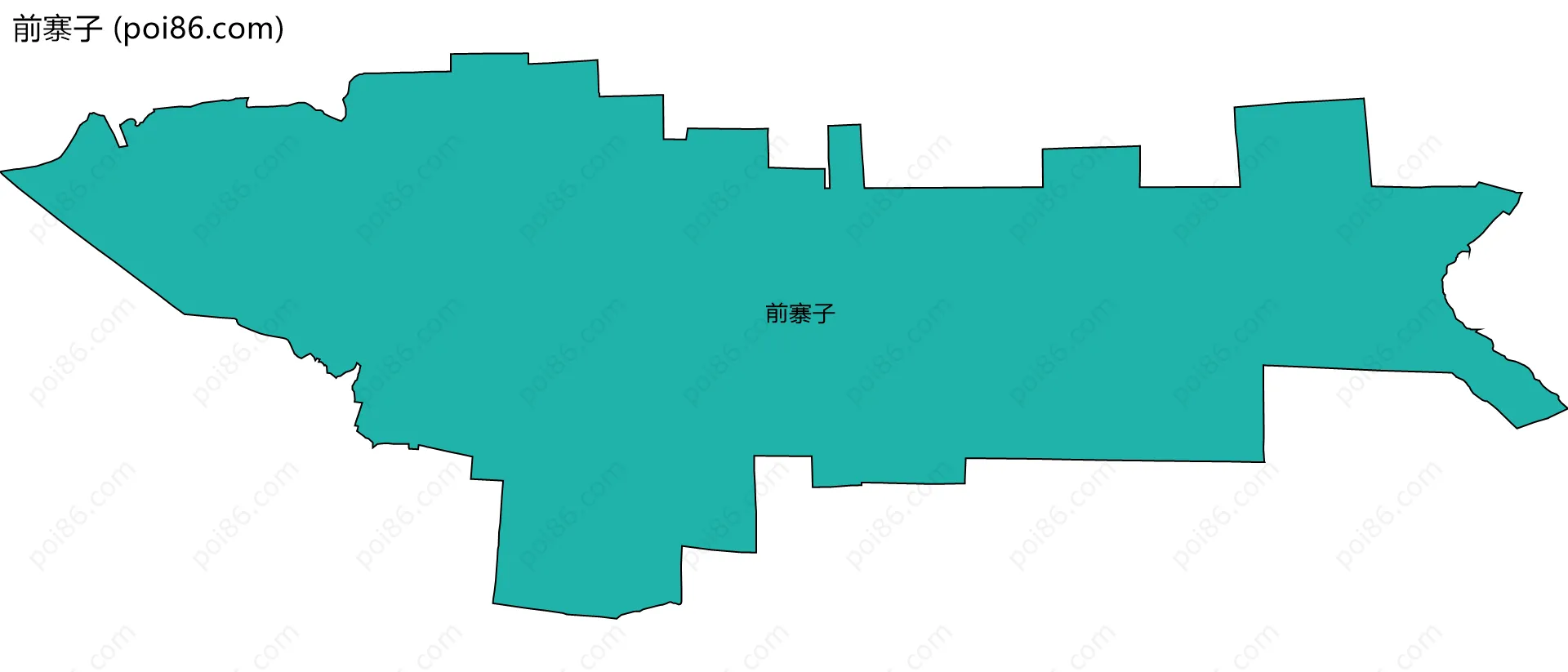 前寨子边界地图