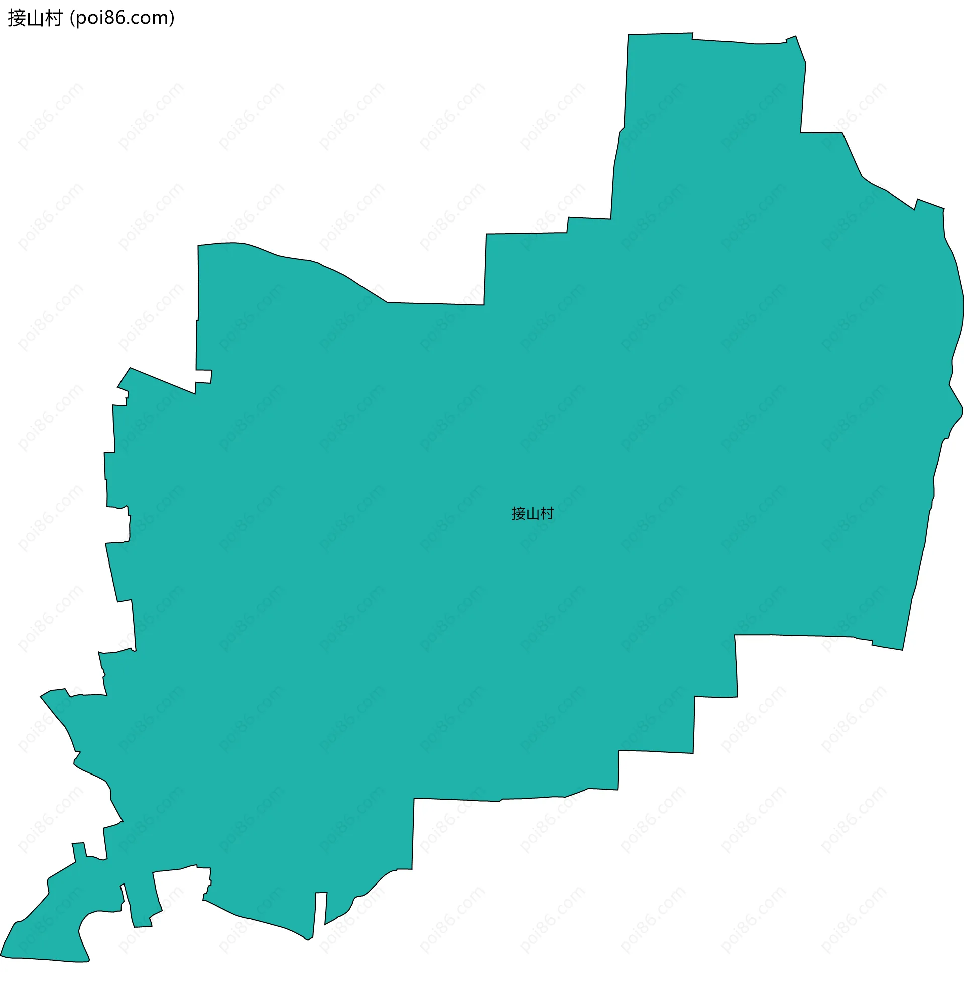 接山村边界地图