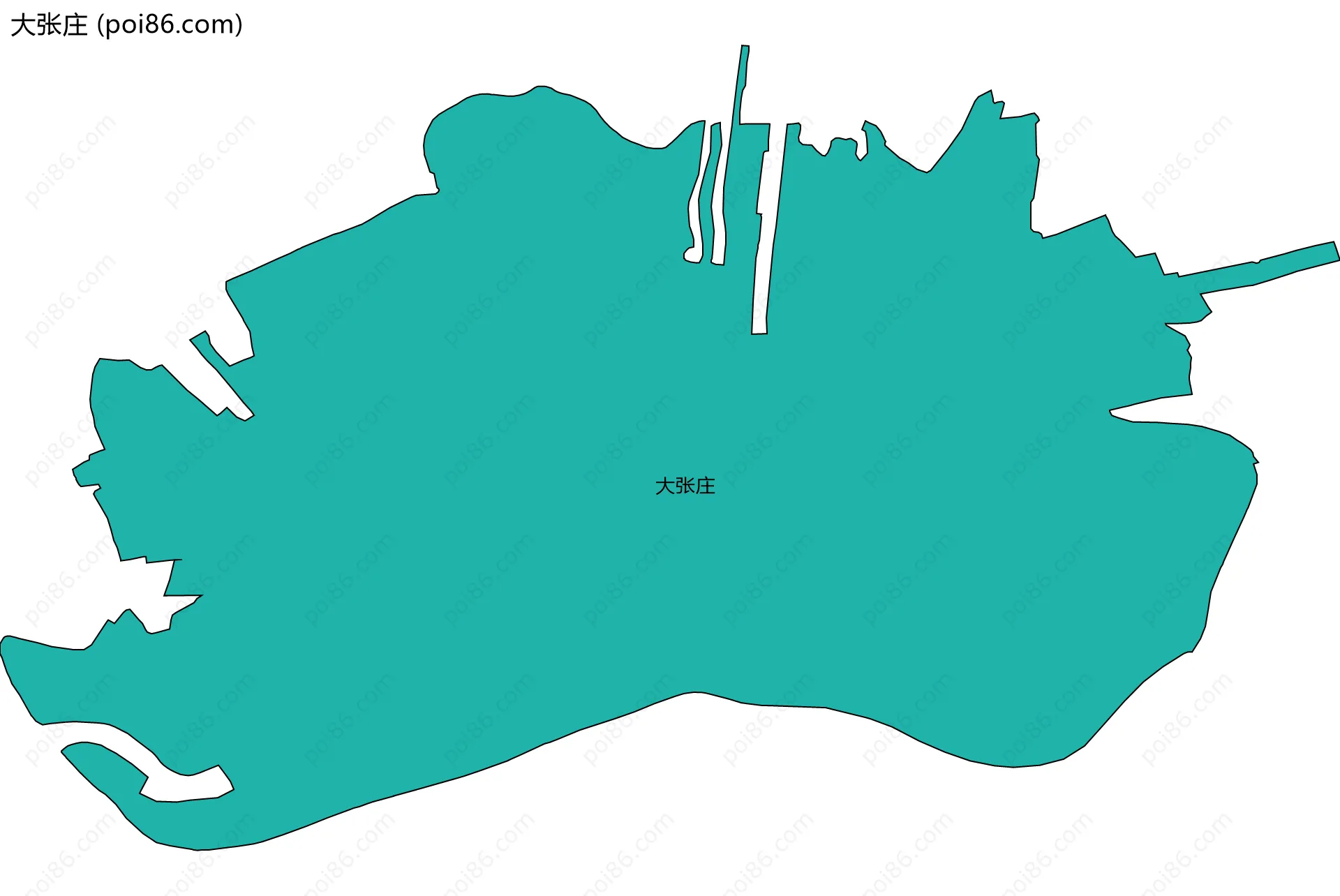 大张庄边界地图