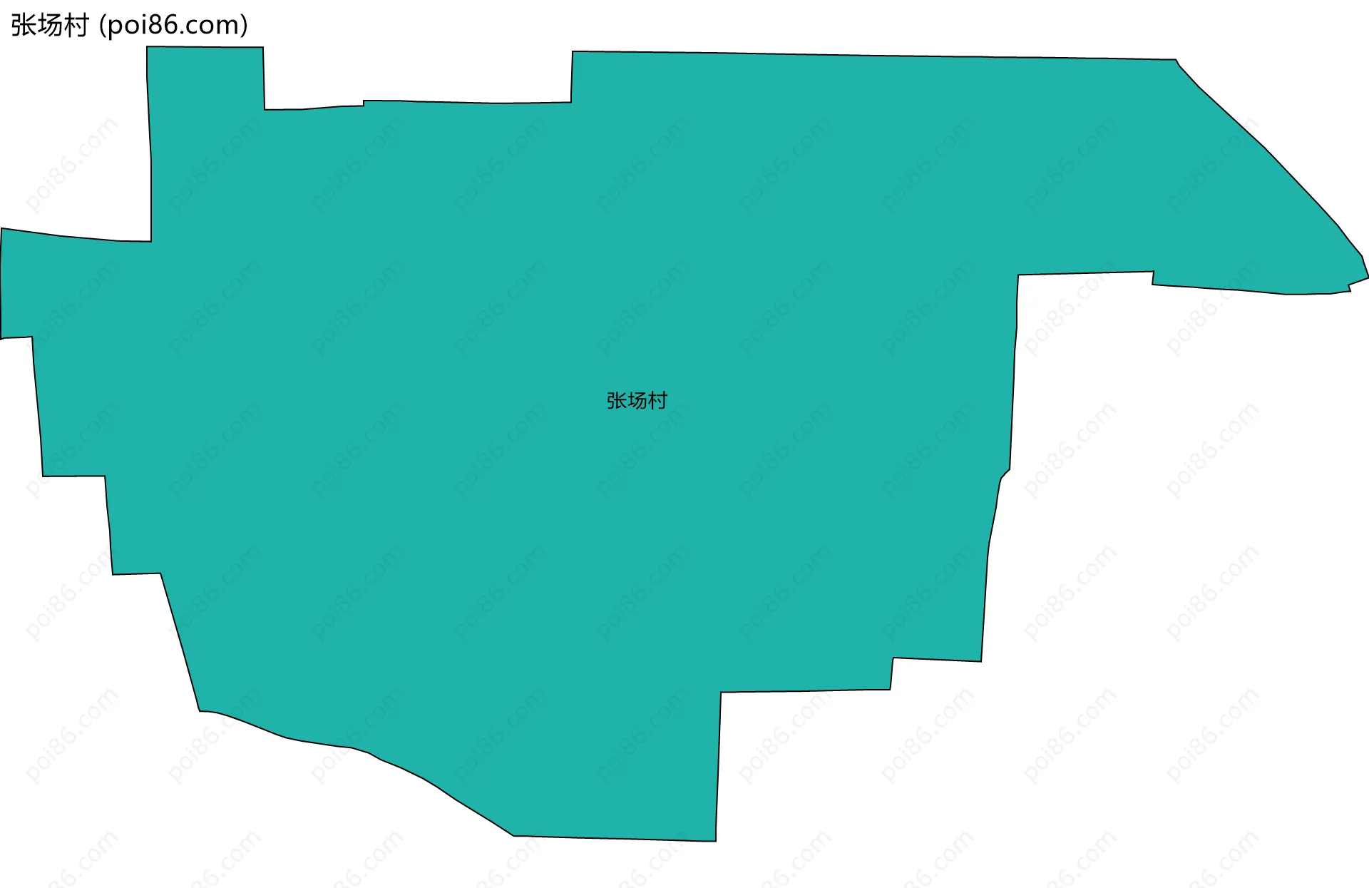 张场村边界地图
