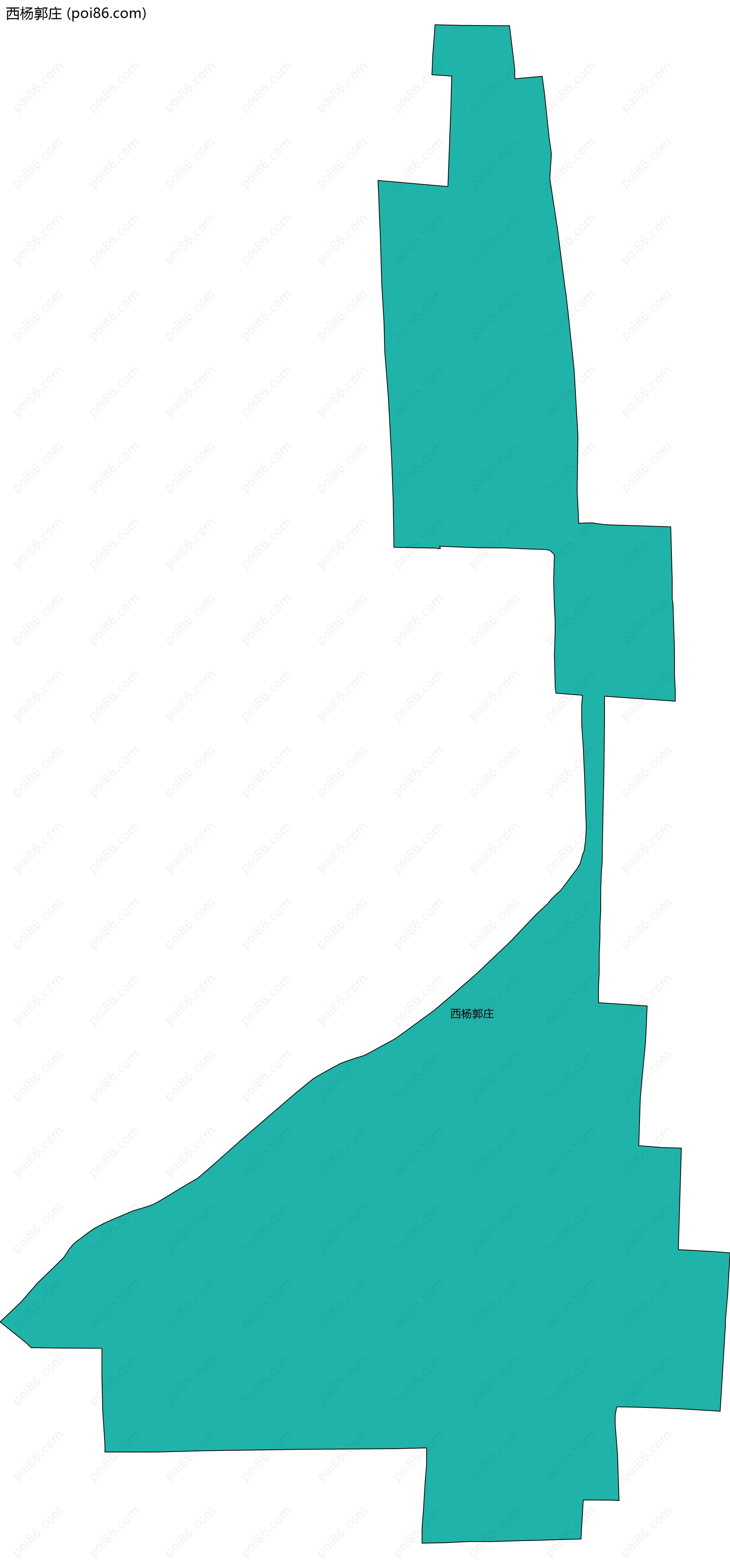 西杨郭庄边界地图