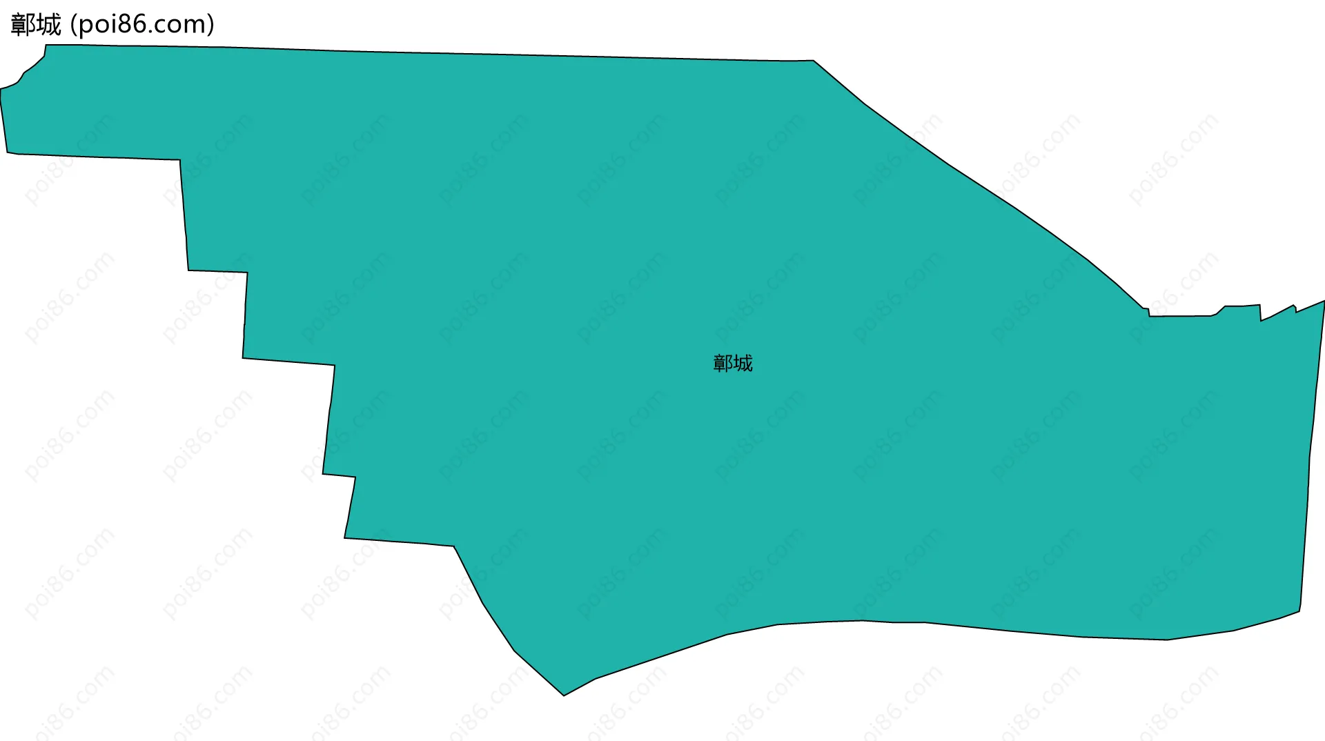 鄣城边界地图