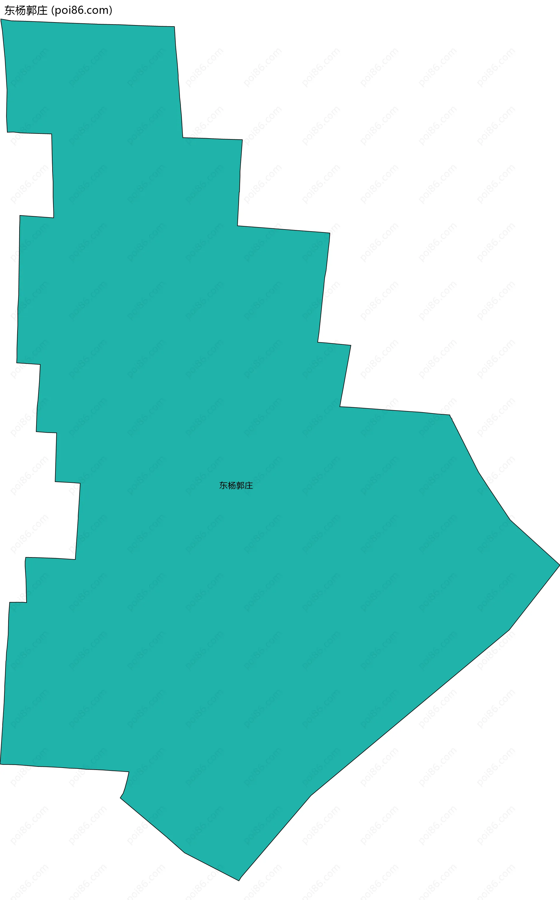 东杨郭庄边界地图