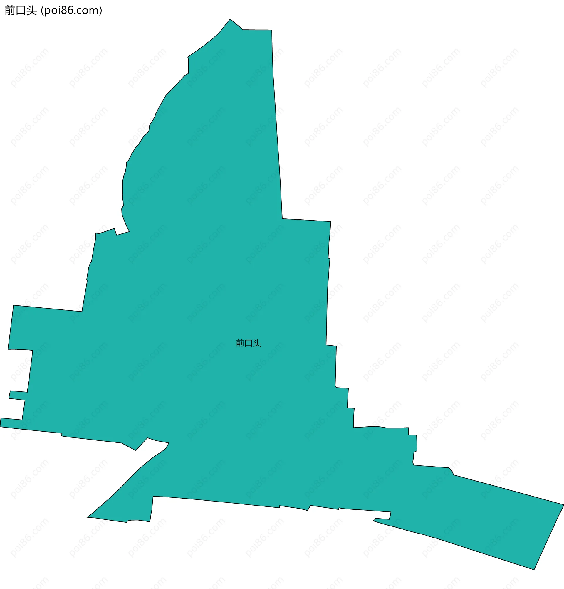 前口头边界地图