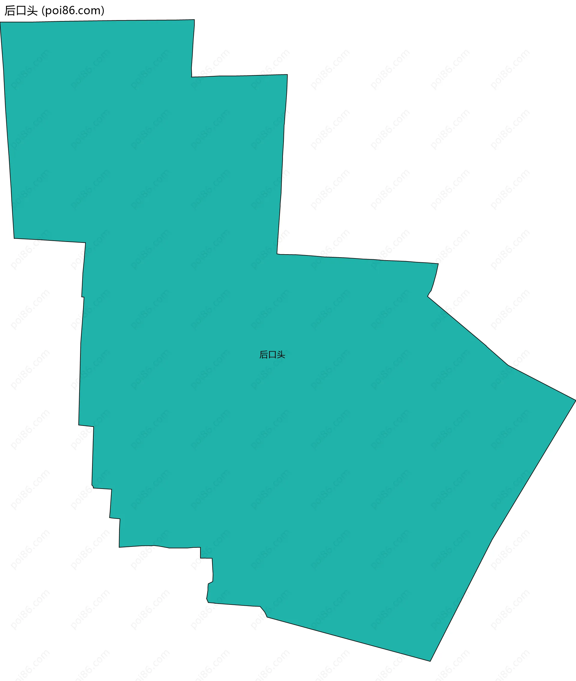 后口头边界地图