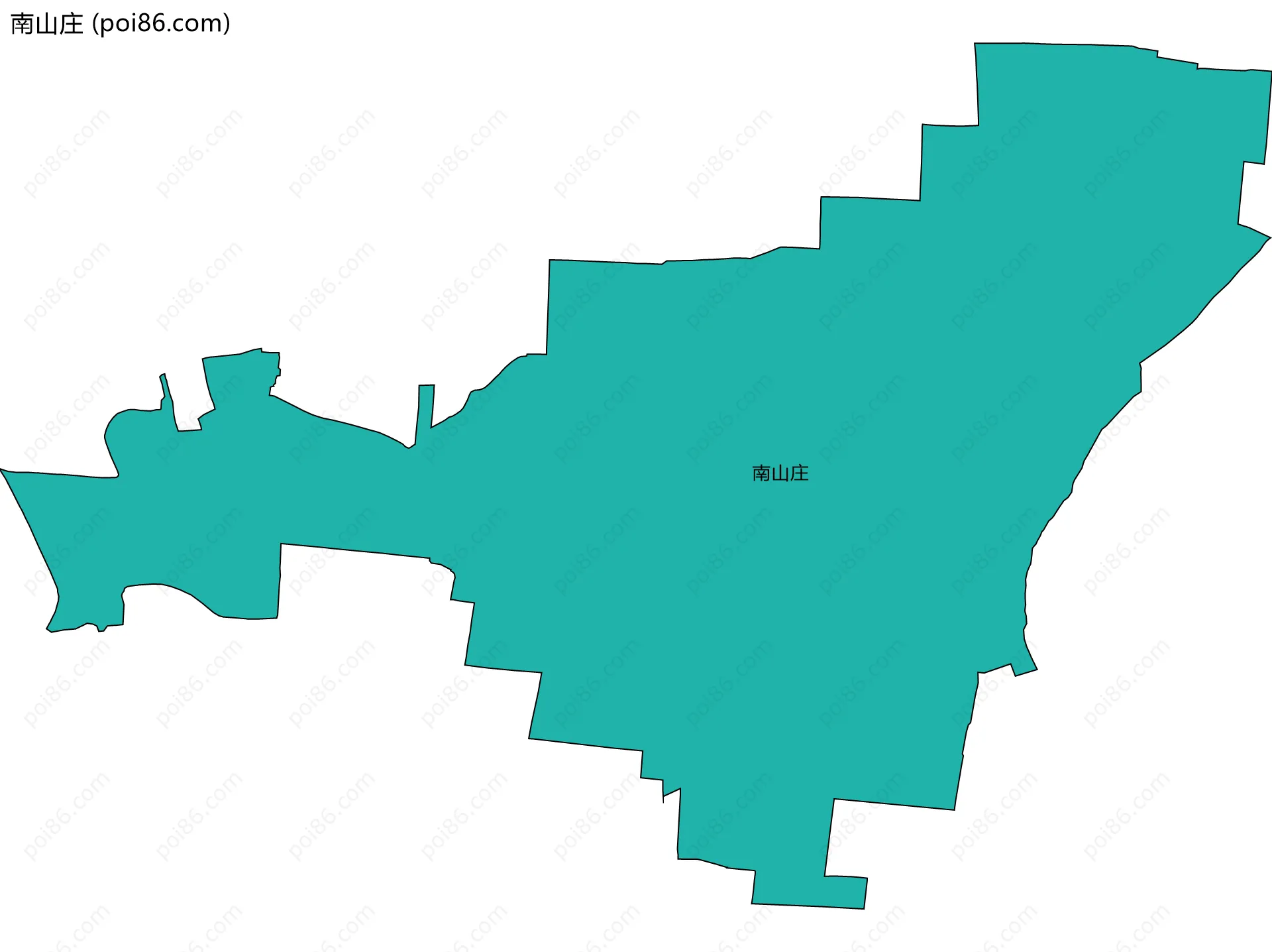 南山庄边界地图