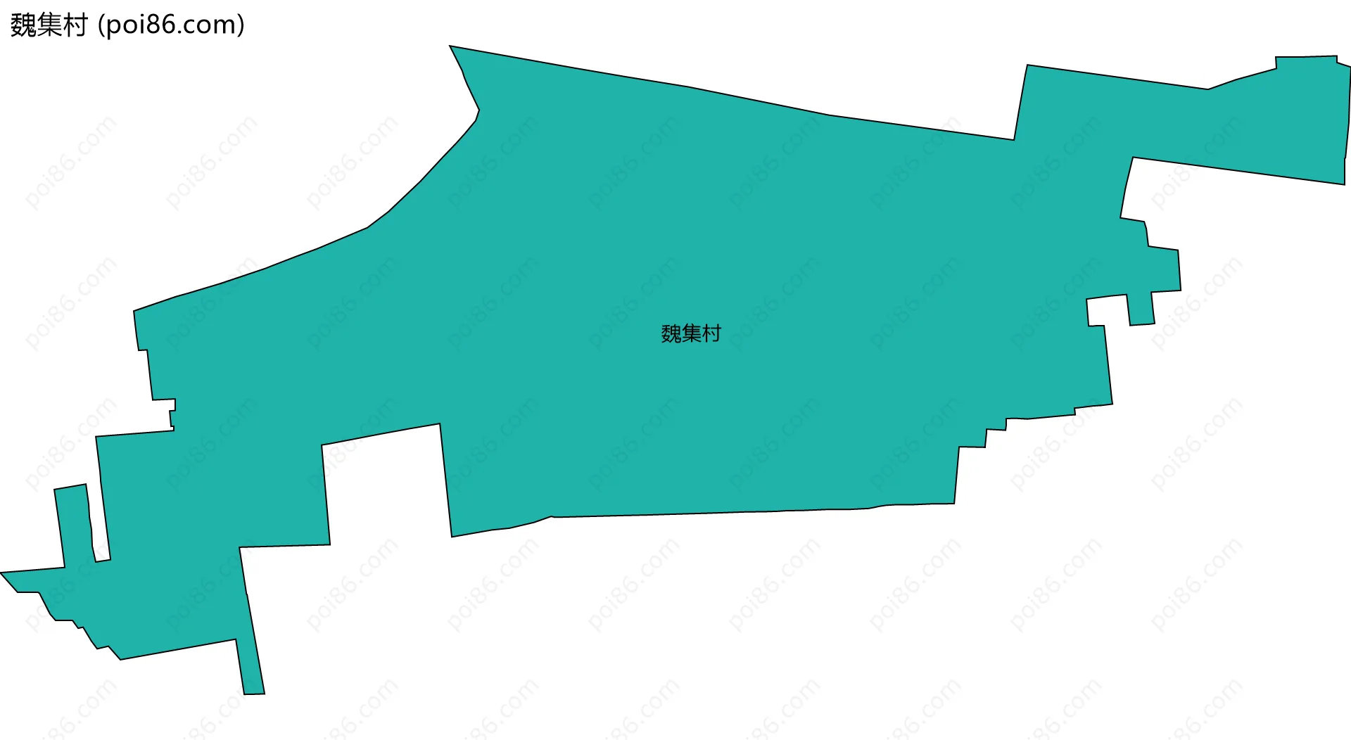 魏集村边界地图