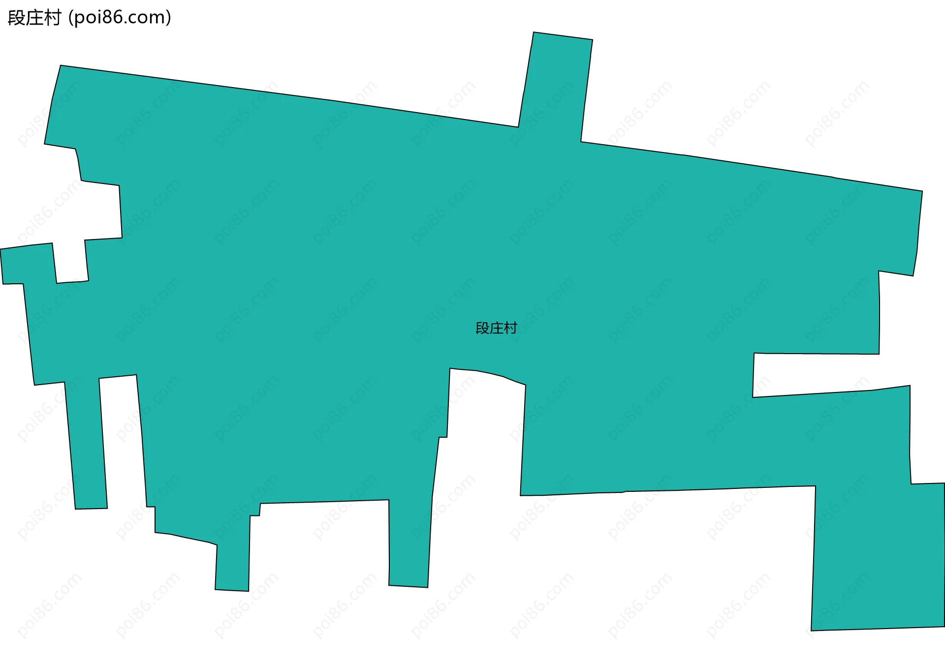 段庄村边界地图