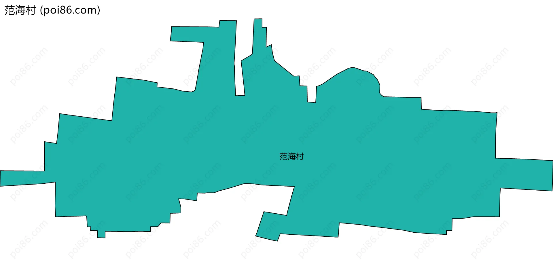范海村边界地图