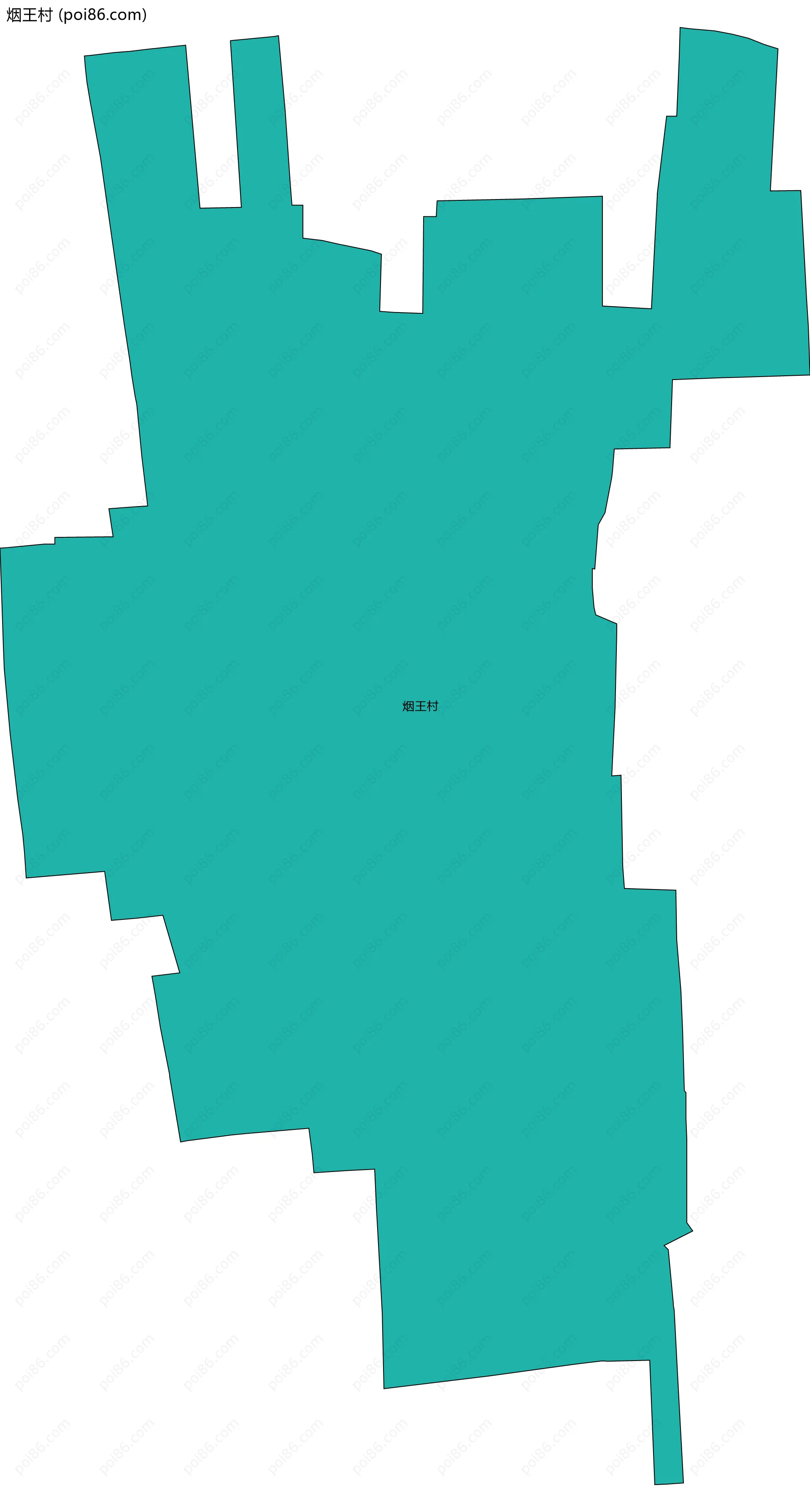 烟王村边界地图