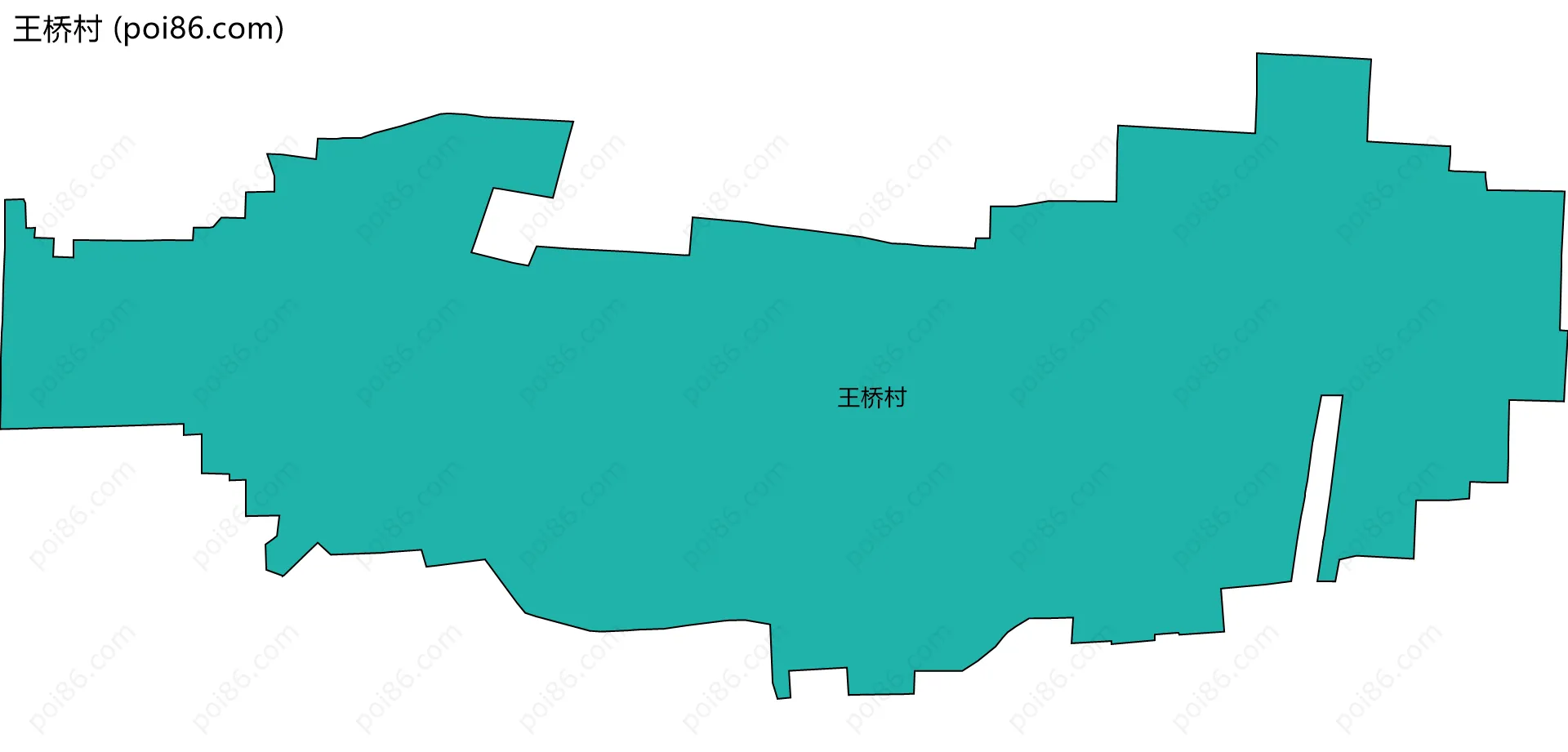 王桥村边界地图