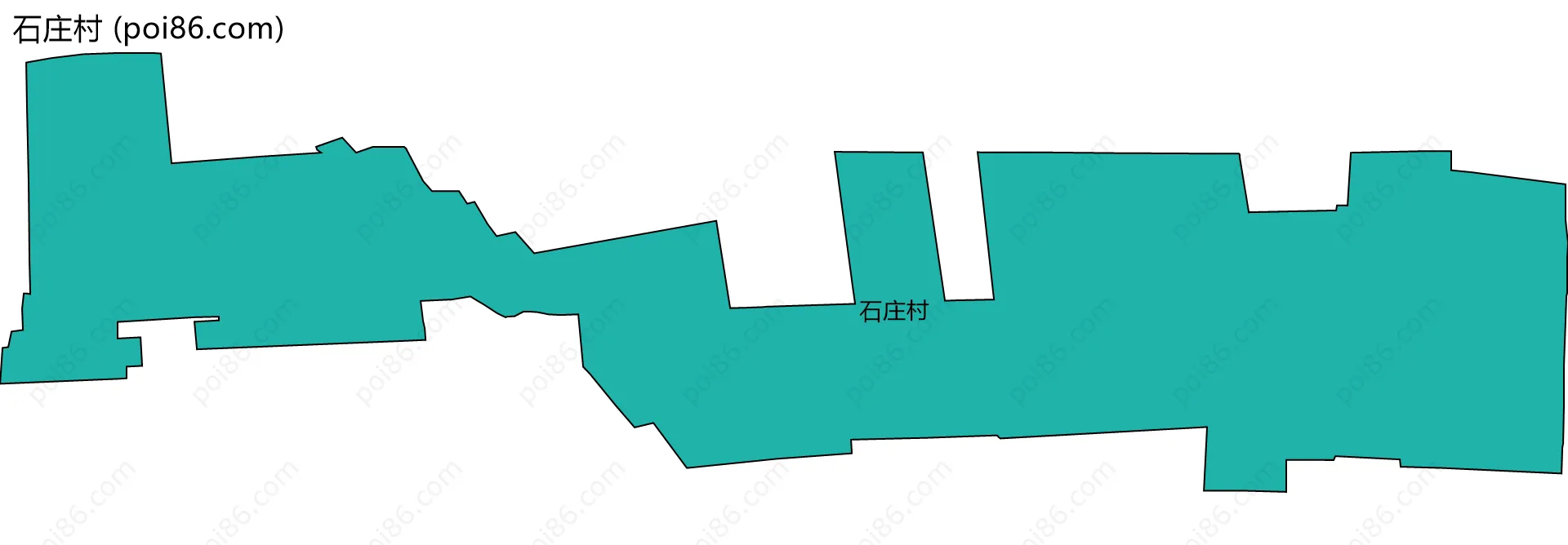 石庄村边界地图