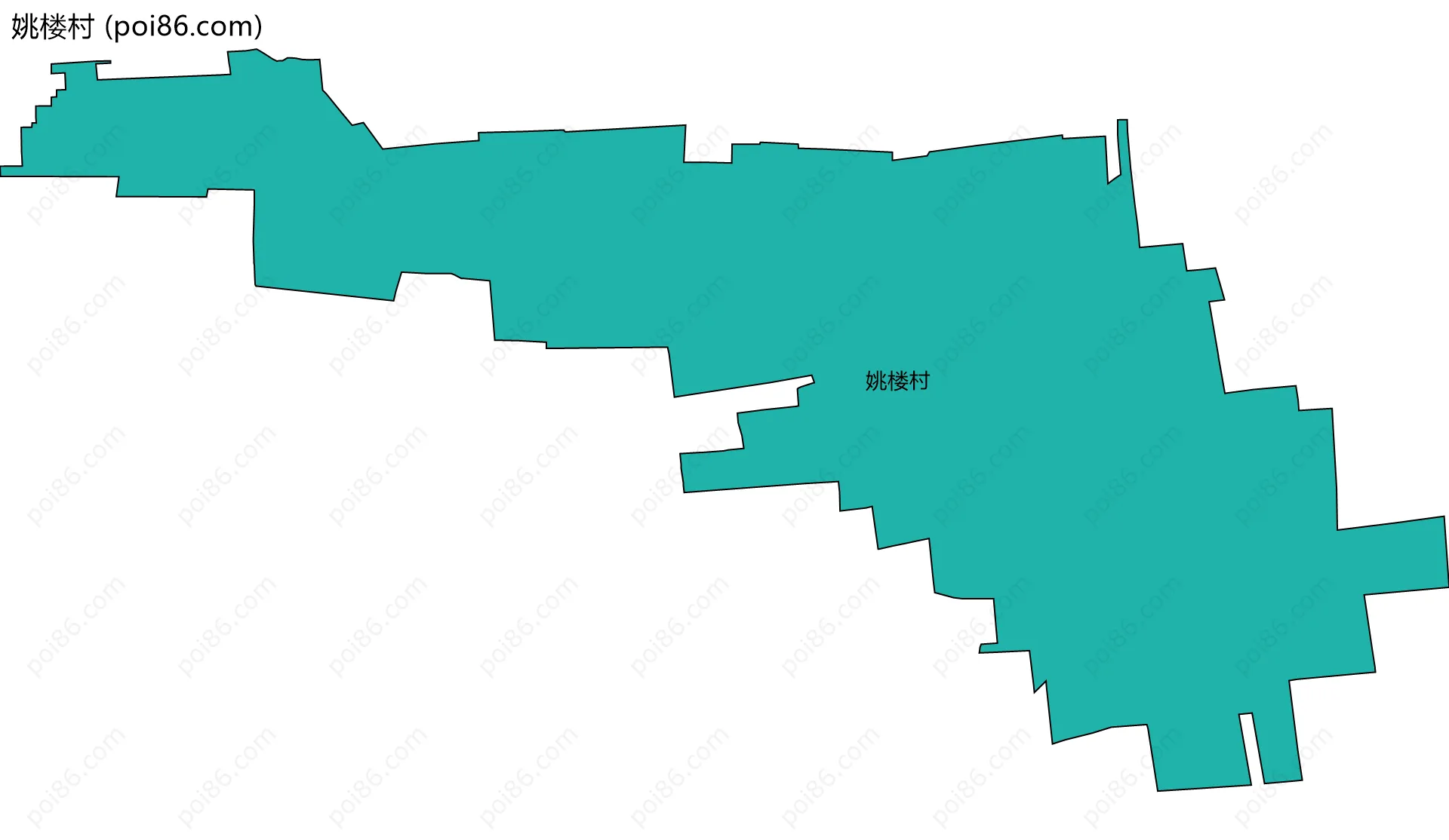 姚楼村边界地图