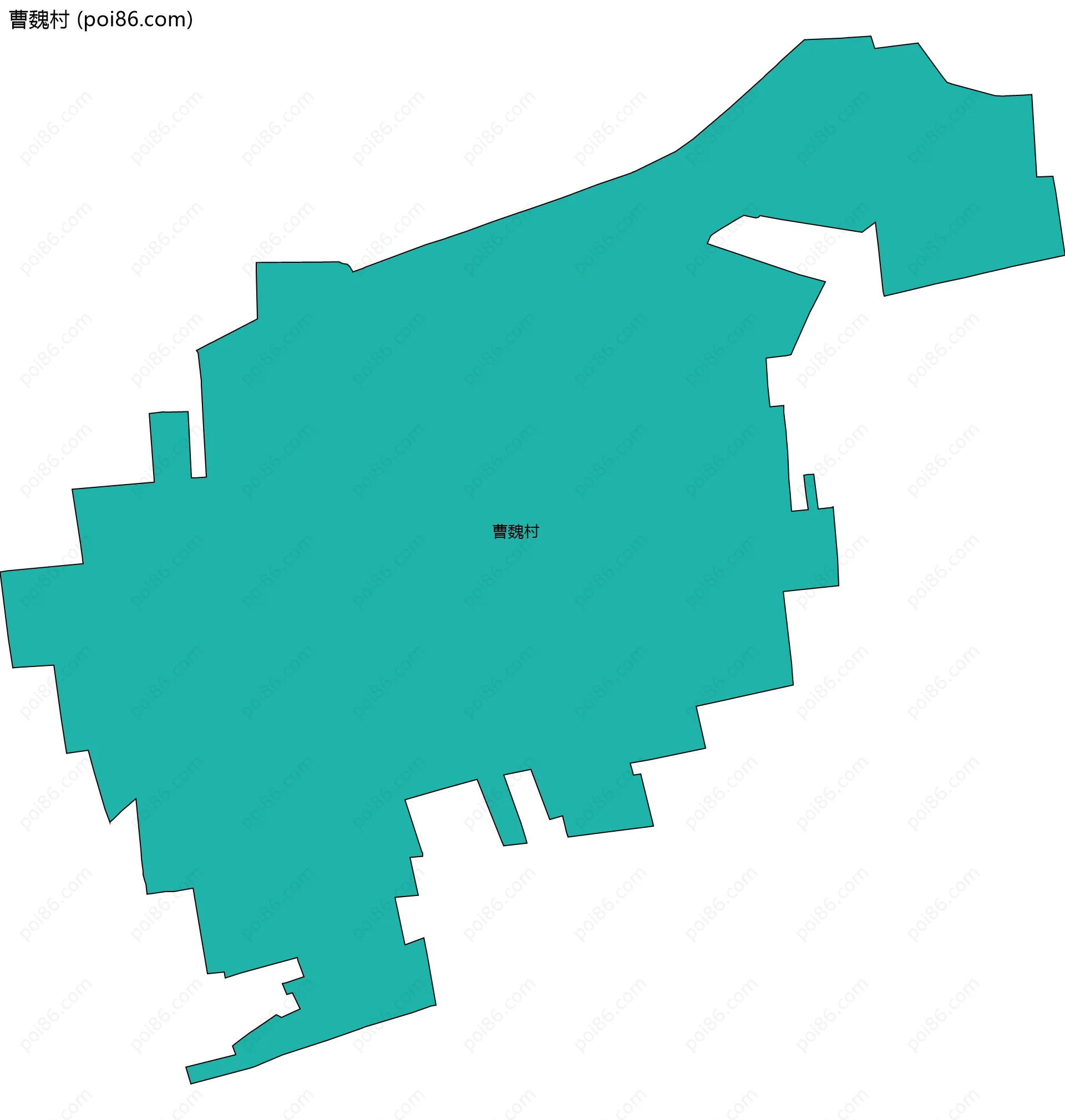 曹魏村边界地图
