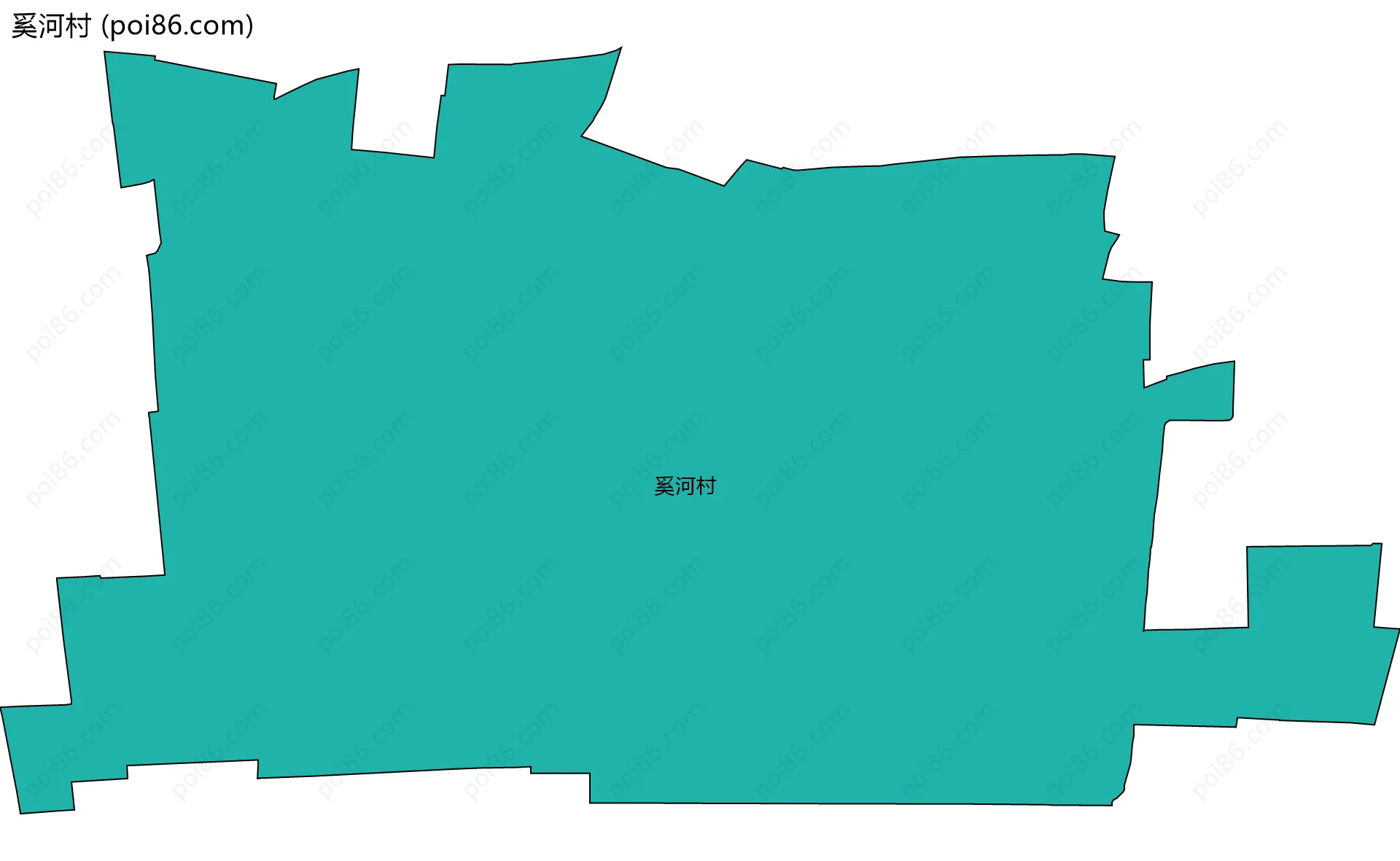 奚河村边界地图