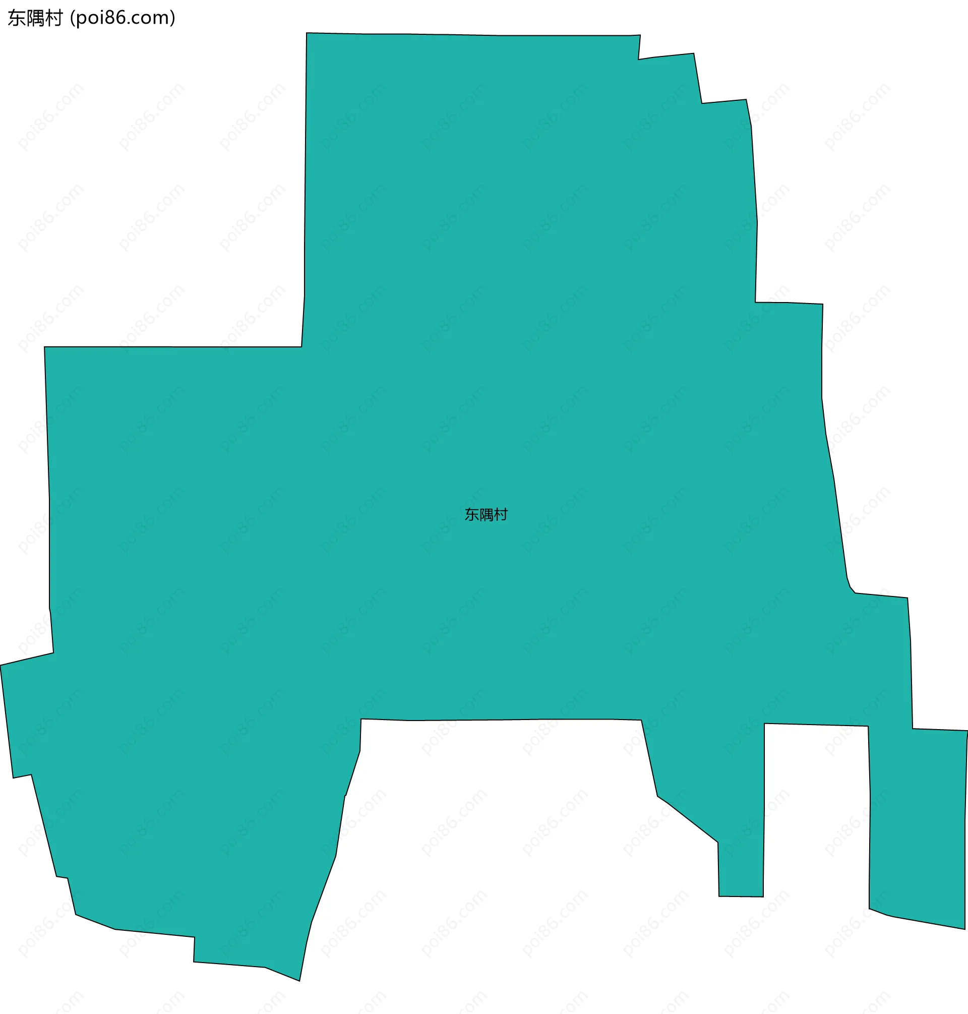 东隅村边界地图