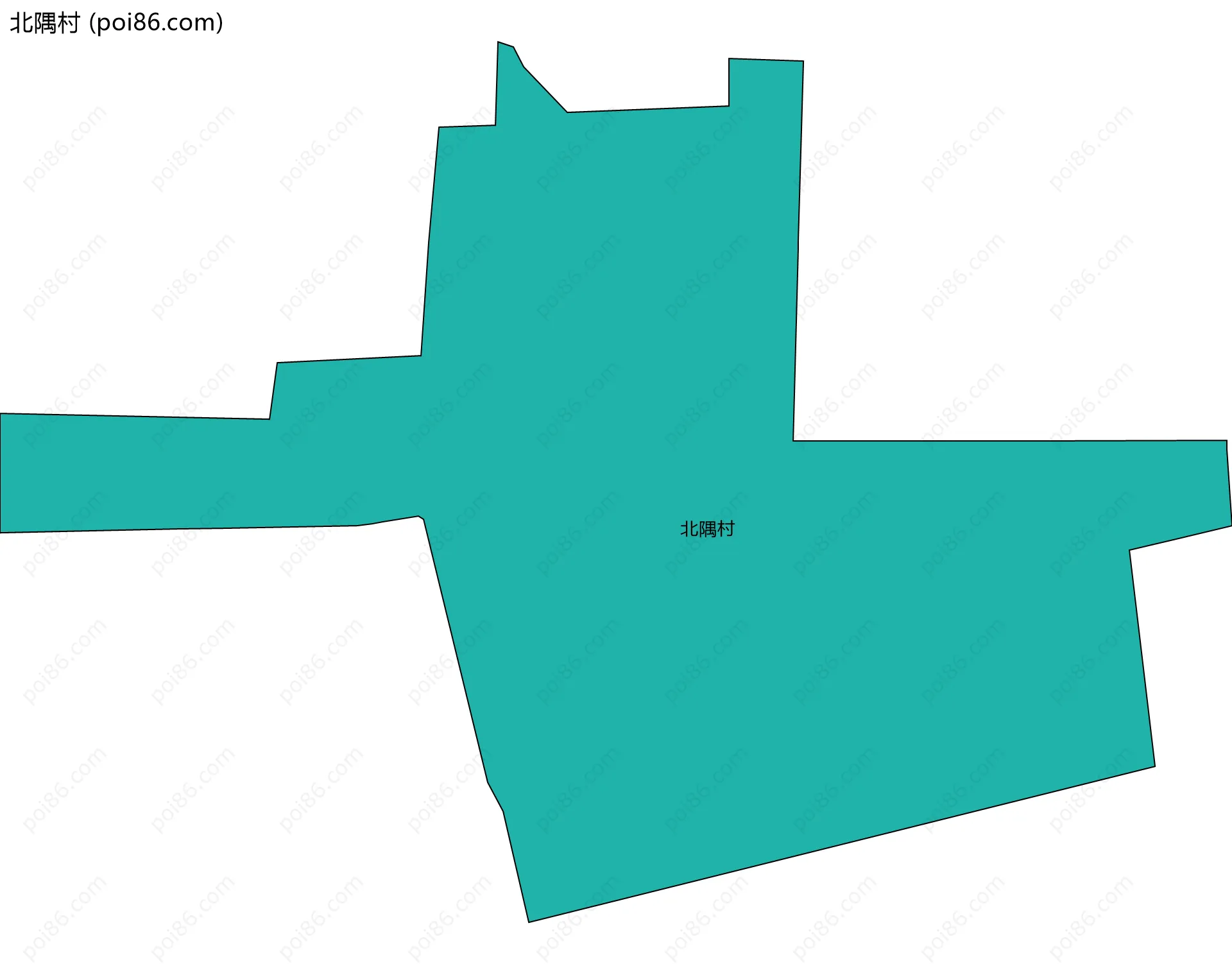 北隅村边界地图