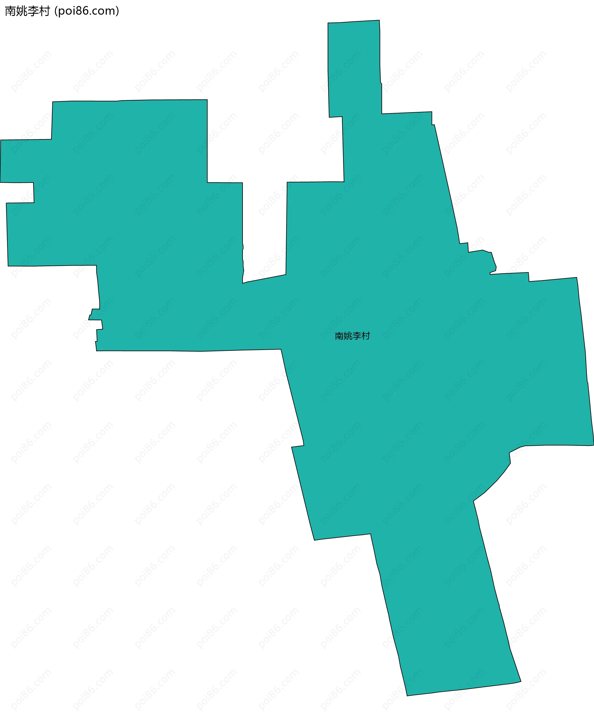 南姚李村边界地图