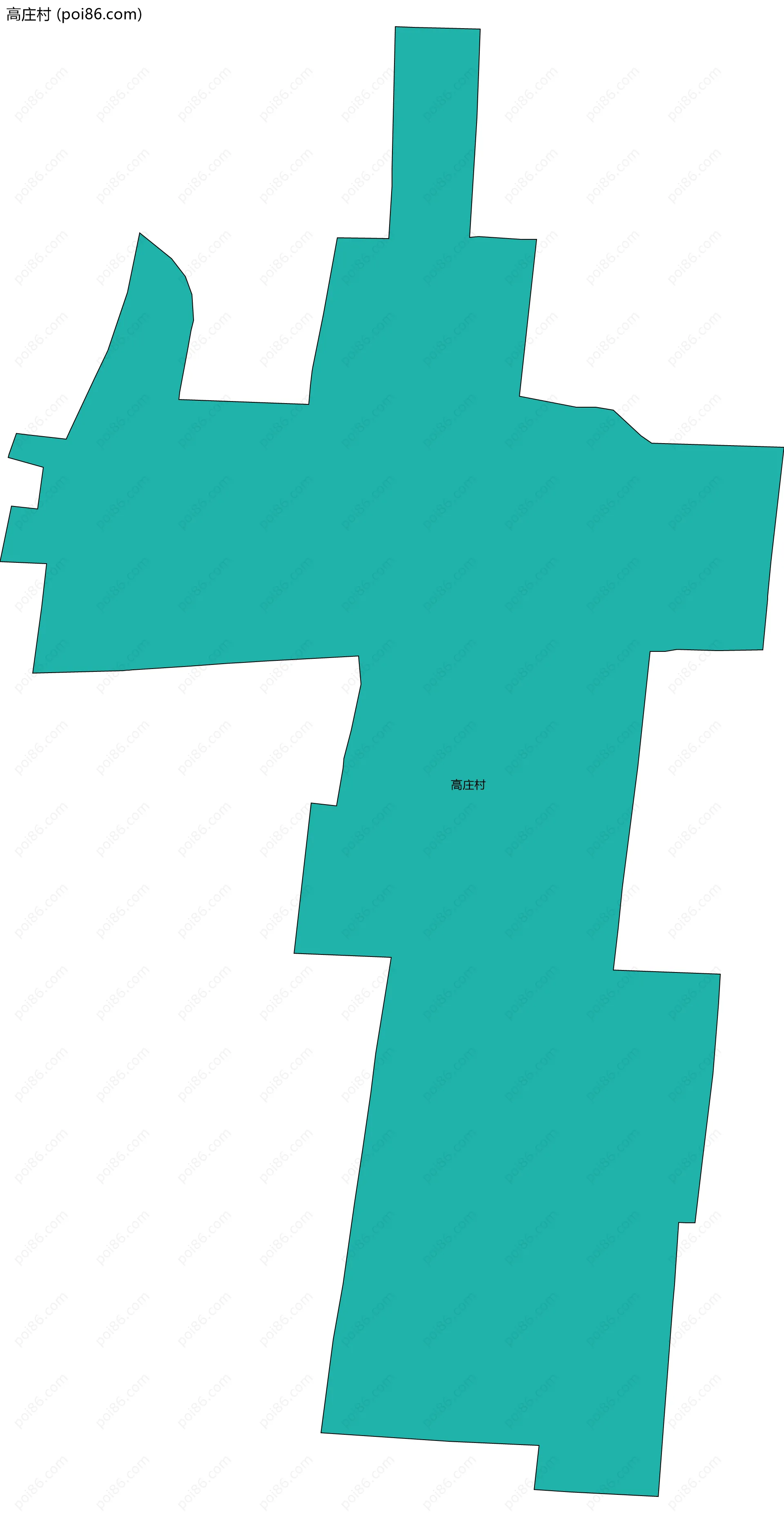 高庄村边界地图